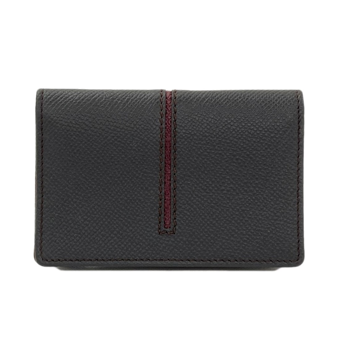 Name Card Leather Case Holder Tods: Name Card Leather Case Holder Tods Black leather card case holder from TODS, featuring a sleek and sophisticated design. Made from high-quality leather, this card case is both functional and stylish, 