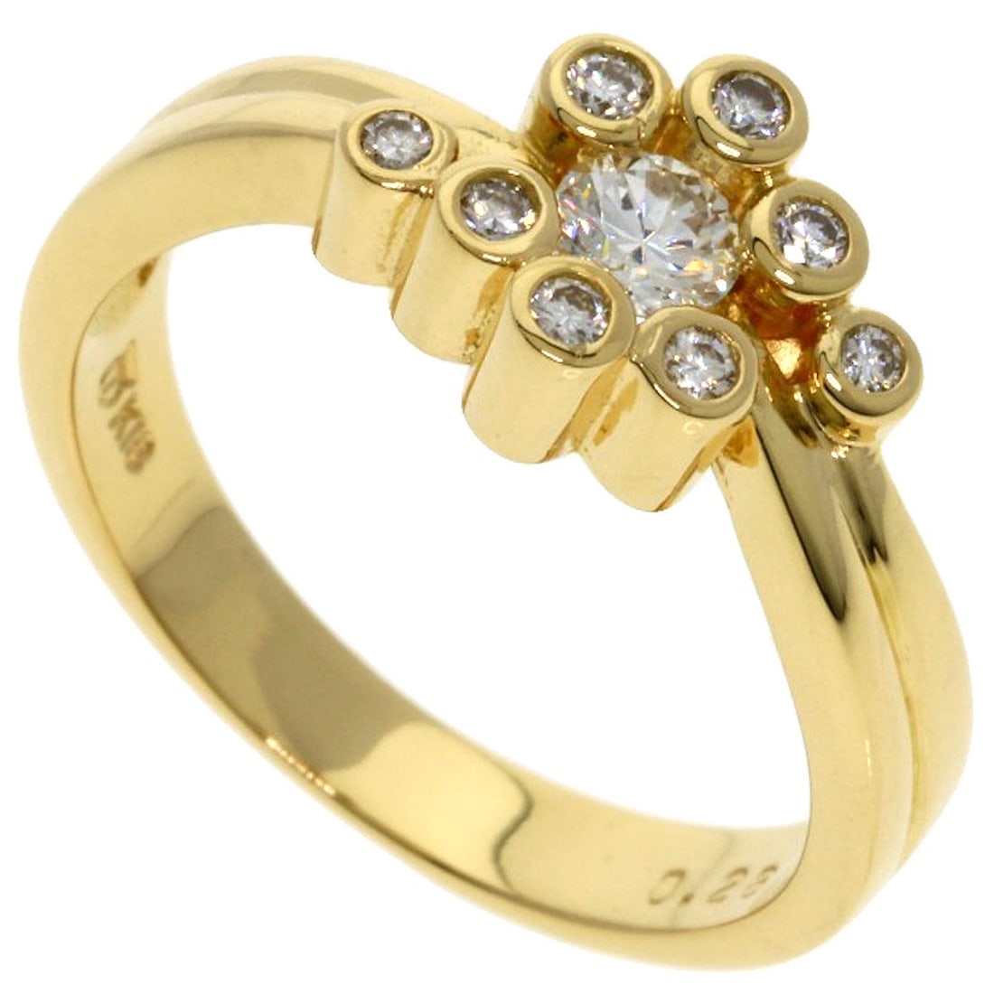 K18 Yellow Gold Pearl Ring Diamond Tasaki: K18 Yellow Gold Pearl Ring Diamond Tasaki K18 Yellow Gold Pearl Diamond Tasaki ring boasts a striking combination of gold metal and diamond details, with a total carat weight of D 0.28ct set in K18 ye