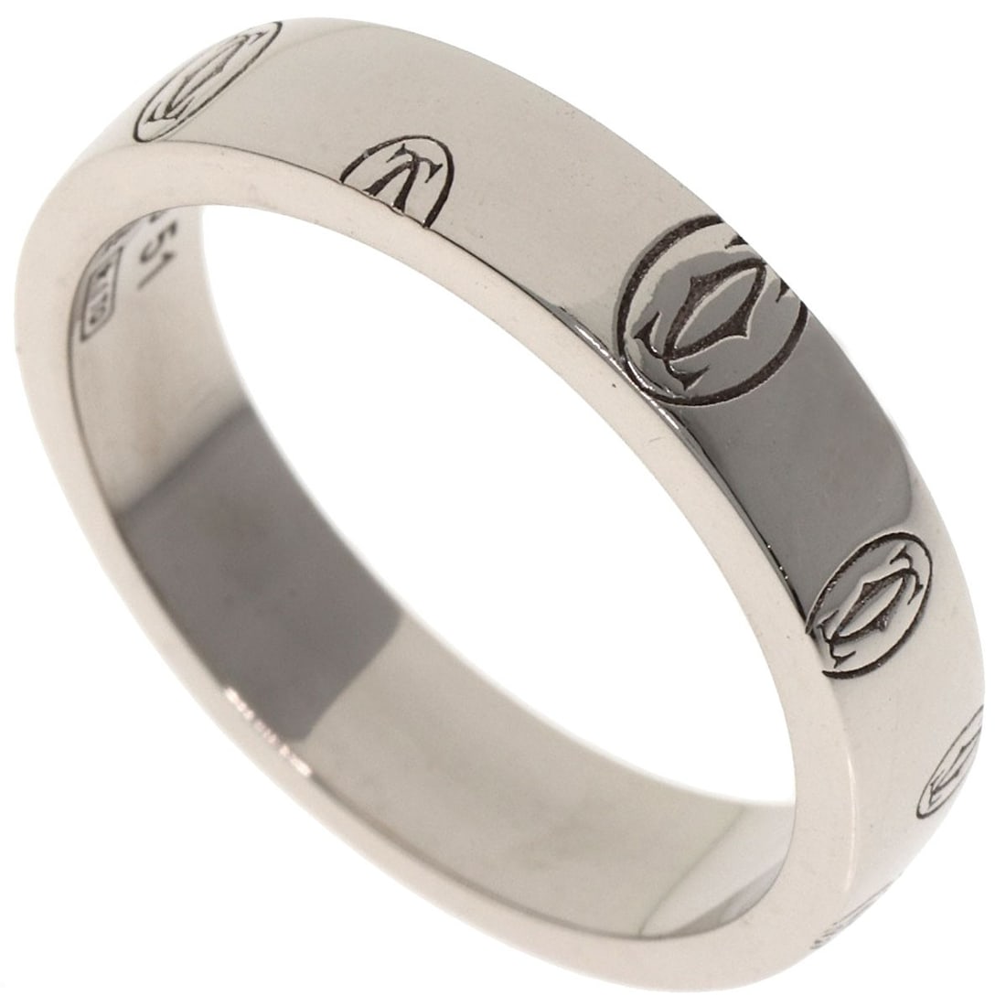 Cartier Happy Birthday #51 Ring K18 White Gold: Cartier Happy Birthday #51 Ring K18 White Gold Cartier's signature style shines in this elegant K18 White Gold ring, featuring the iconic Happy Birthday #51 design. Made from high-quality K18 white go