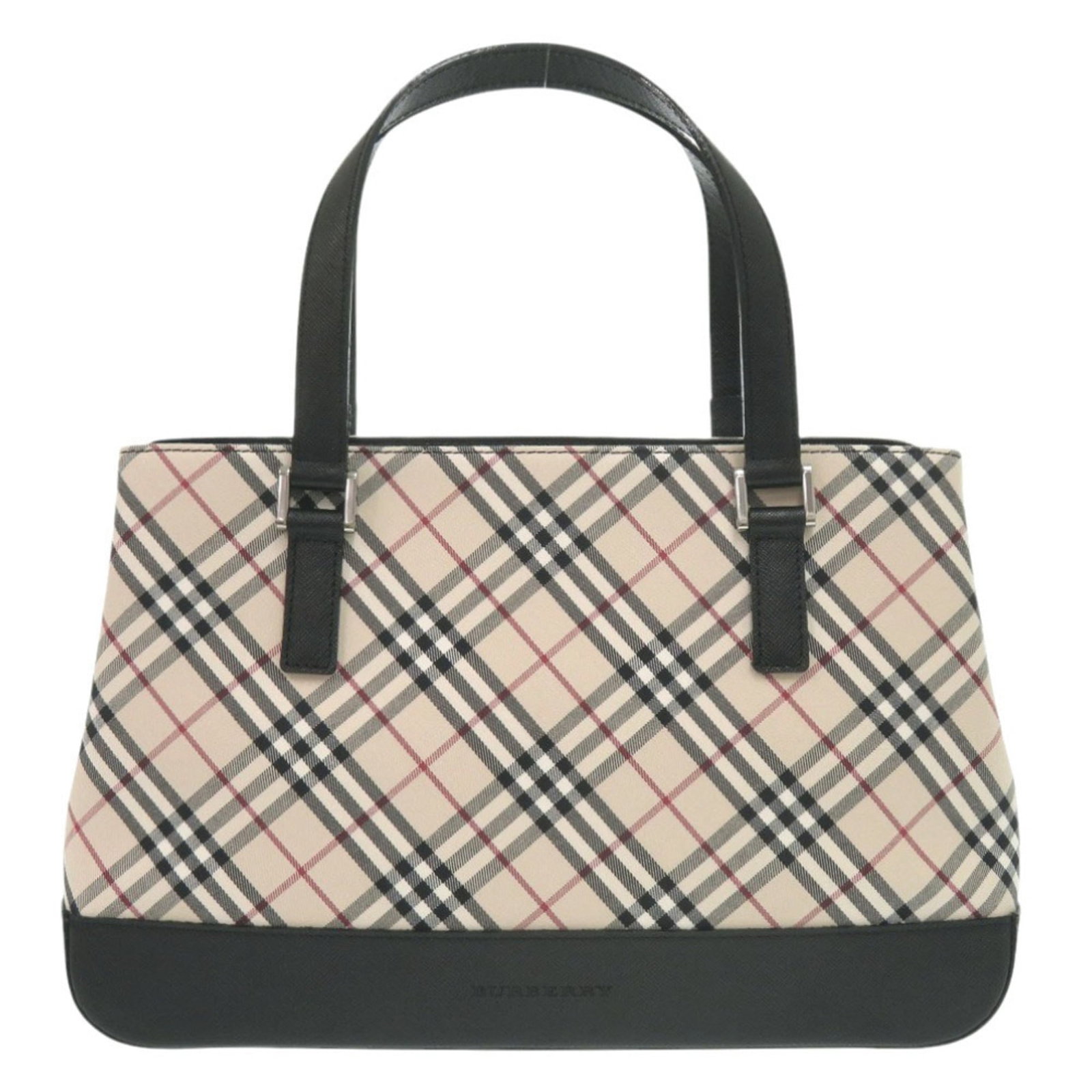 Burberry Canvas Handbag Leather Nylon: Burberry Canvas Handbag Leather Nylon Burberry Canvas Handbag Leather Nylon - A stylish and versatile handbag with a unique blend of nylon canvas and leather, featuring an open zipper pocket for added