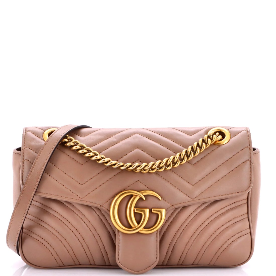 Gucci GG Flap Marmont Bag Leather Matelasse Medium: Gucci GG Flap Marmont Bag Leather Matelasse Medium Gucci GG Flap Marmont Bag Leather Matelasse Medium - A Neutral and Timeless Classic. This medium-sized shoulder bag features Gucci's signature GG
