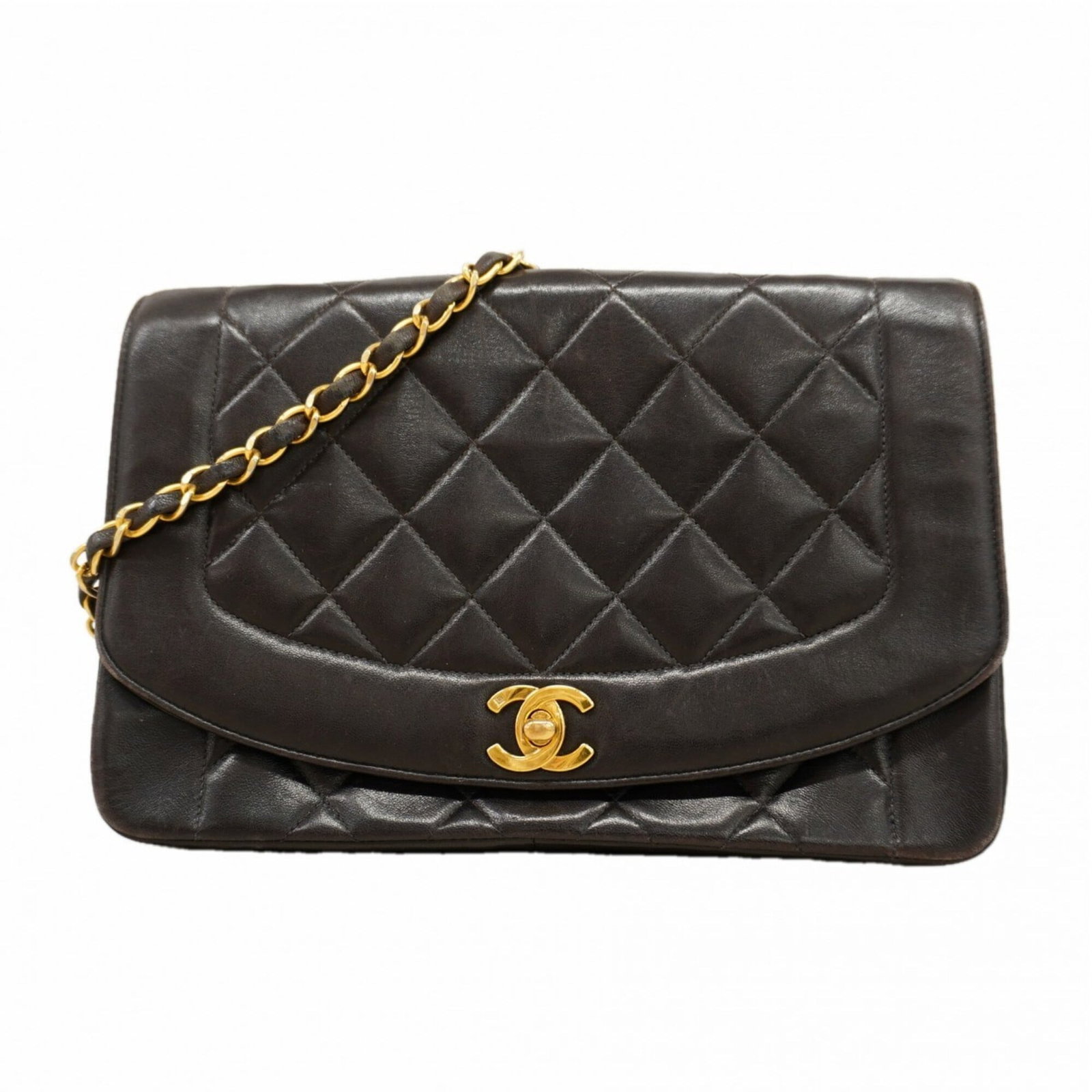 Shoulder Bag Leather Chanel: Shoulder Bag Leather Chanel The luxurious black leather Chanel shoulder bag boasts sleek gold hardware, adding a touch of sophistication to its classic design. Made from high-quality lambskin, the