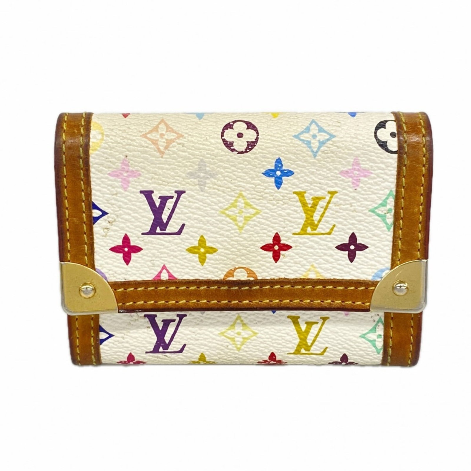 Louis Vuitton Coin Purse/ Coin Case: Louis Vuitton Coin Purse/ Coin Case Blanc Louis Vuitton coin purse/coin case, featuring the iconic monogram pattern. Made with high-quality materials and crafted to precise dimensions, this compact ac