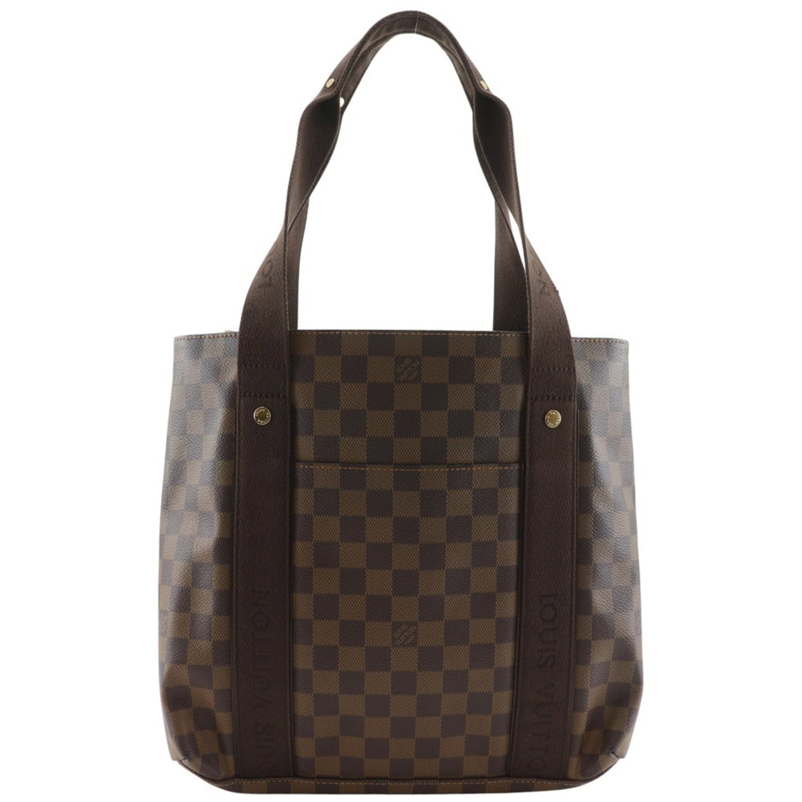 Vuitton Canvas Damier Bag Tote Louis: Vuitton Canvas Damier Bag Tote Louis Brown Damier Canvas Tote Bag from Louis Vuitton. This classic tote bag features the iconic Damier pattern in brown, made from high-quality canvas material. With it
