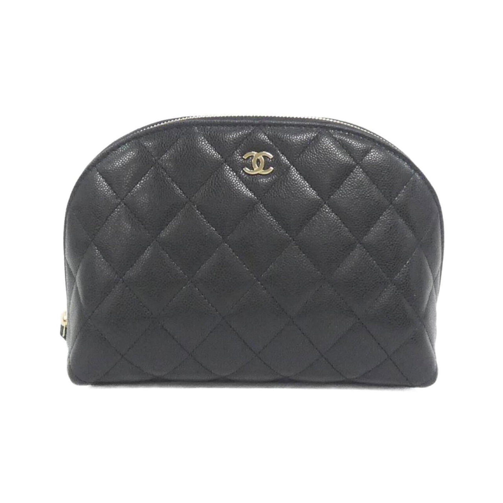 Chanel Handbag Grained Calfskin: Chanel Handbag Grained Calfskin Grained Calfskin Chanel Handbag - Sleek and Sophisticated Design. This black handbag features gold hardware, crafted from high-quality grained calfskin that exudes clas
