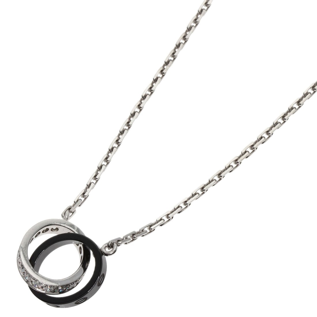 K18 White Gold Ceramic Baby Love Diamond Cartier (1 of 6)