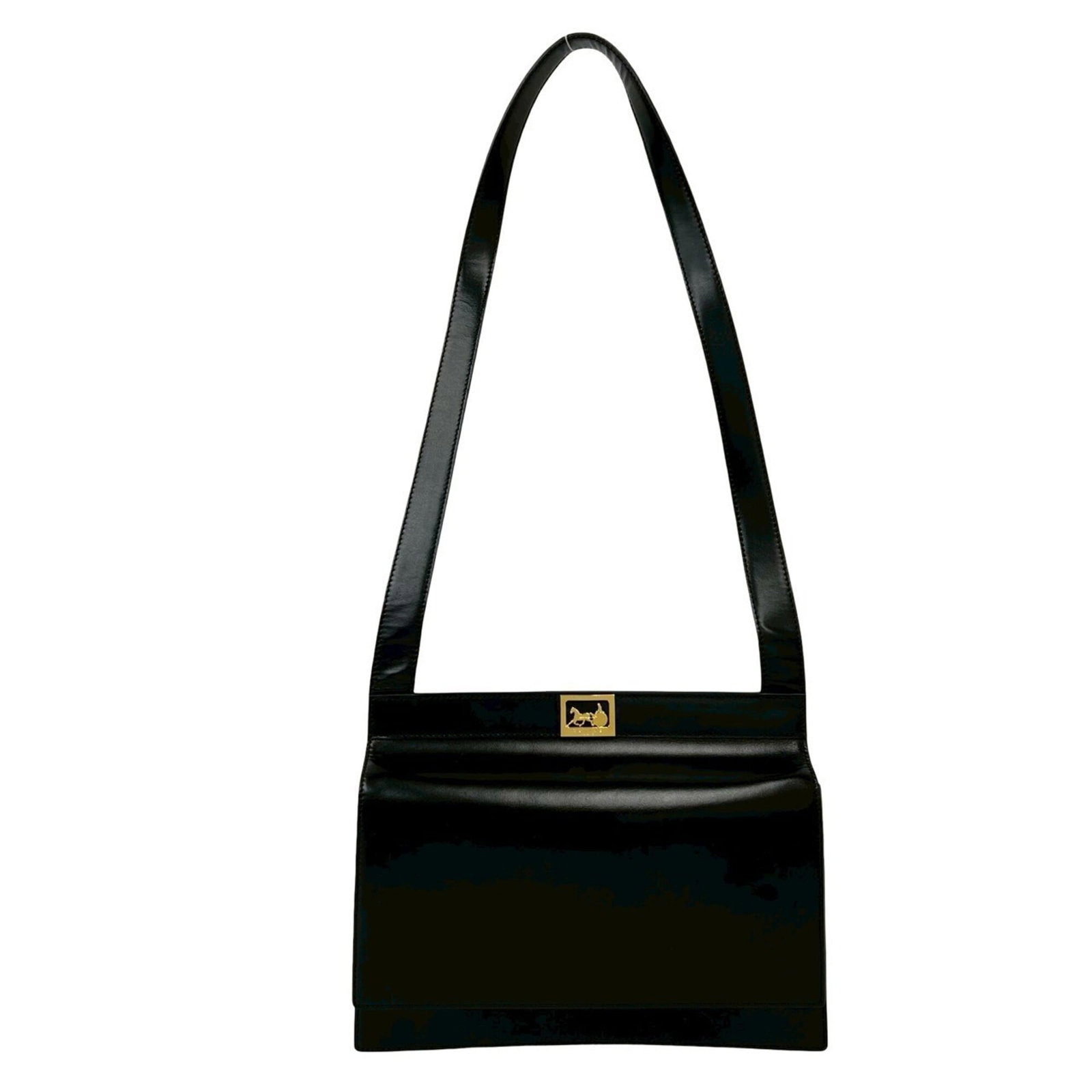 Shoulder Bag Leather Celine: Shoulder Bag Leather Celine Celine's sleek shoulder bag is crafted from rich black calfskin leather, featuring clean lines and understated sophistication. Measuring 19cm x 25.5cm x 6cm, this stylish a
