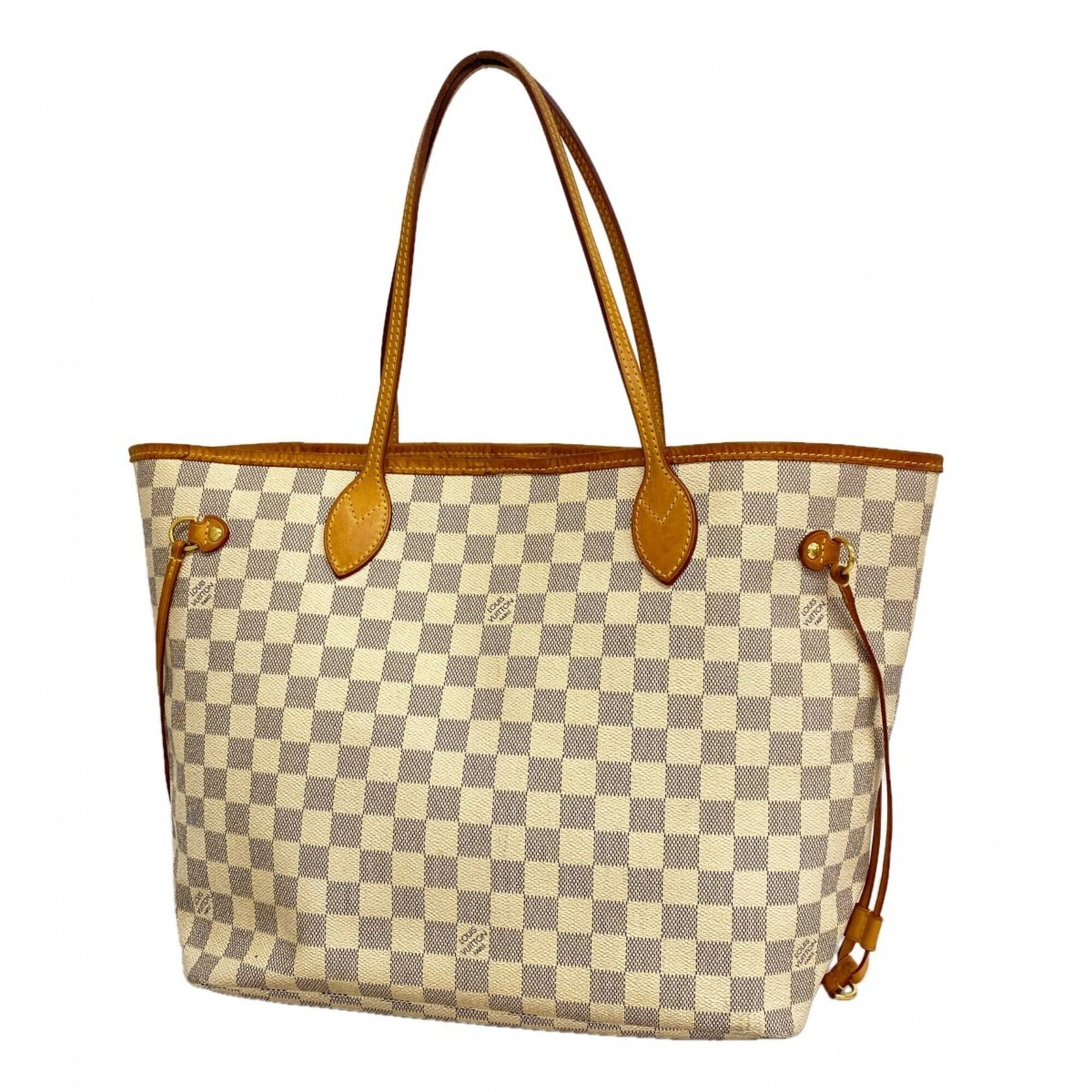 Louis Vuitton Tote Bag: Louis Vuitton Tote Bag White Louis Vuitton Tote Bag, 29cm x 32cm x 16cm. This iconic tote bag features the signature monogram pattern and classic design that has made Louis Vuitton a symbol of luxury 