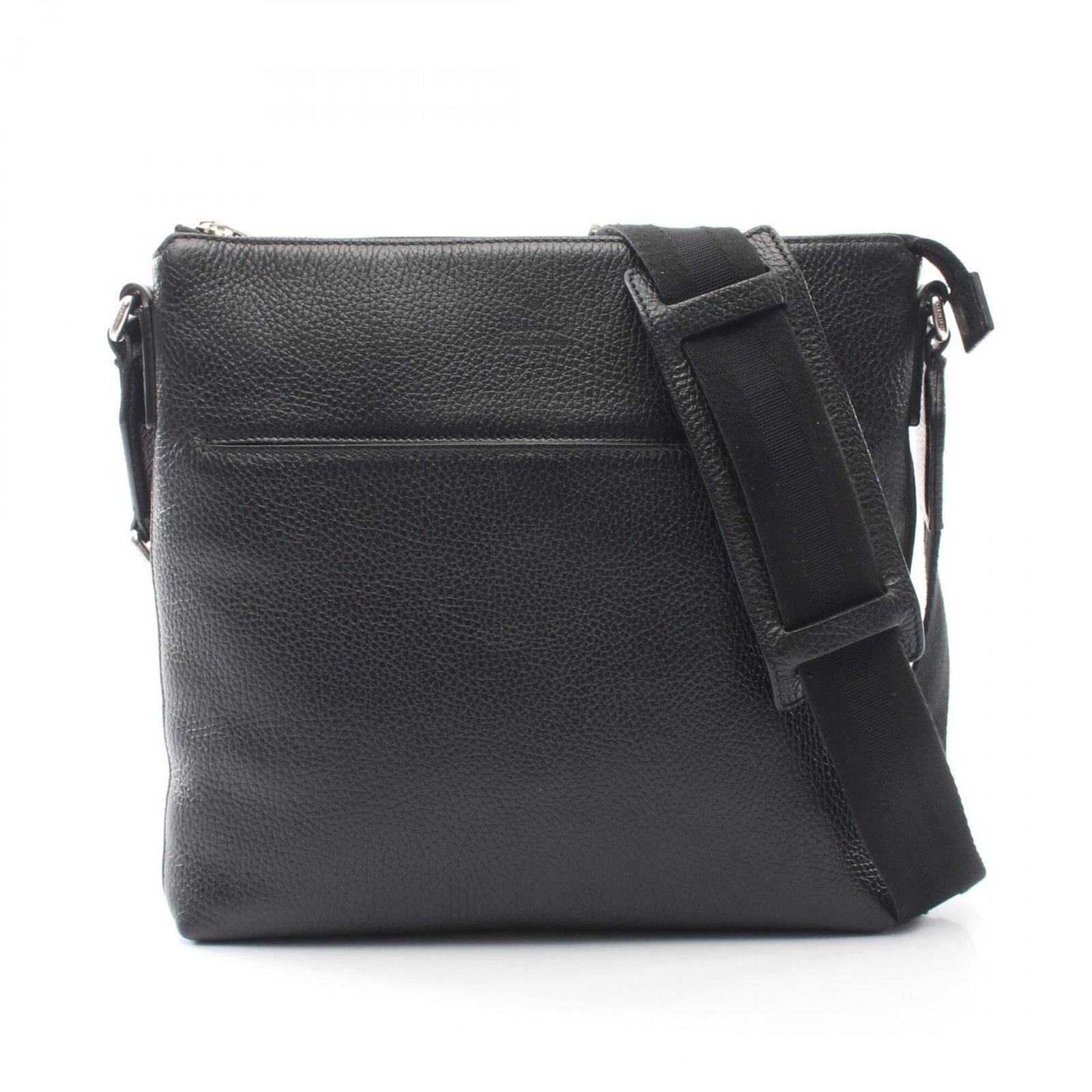 Shoulder Bag Leather: Shoulder Bag Leather This black leather shoulder bag from Gucci features a sleek design with dimensions of 26cm x 27cm x 4cm. Made from high-quality leather, its classic style makes it a timeless acce