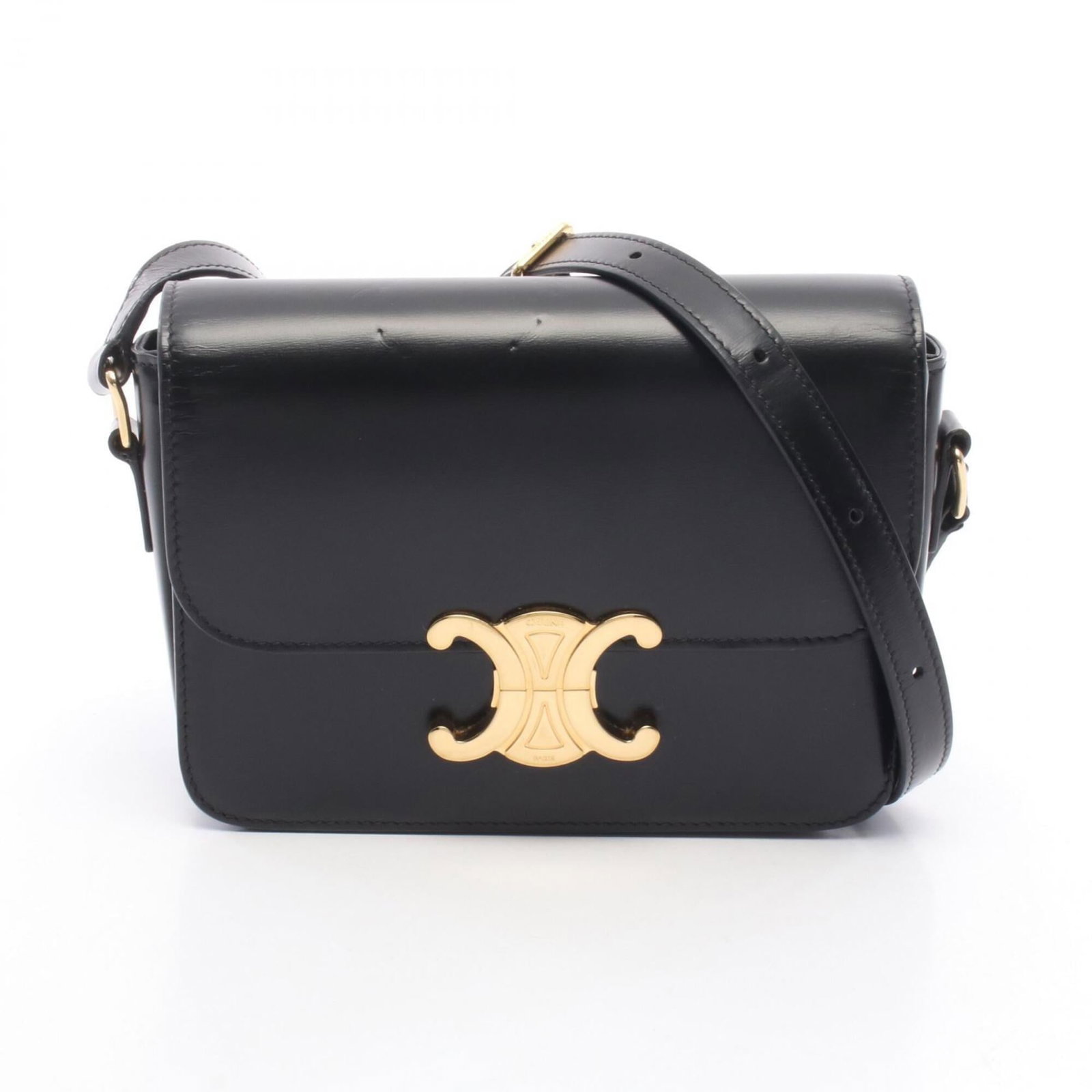 Celine Handbag Shoulder Bag Leather: Celine Handbag Shoulder Bag Leather Black Celine MPN 188423BF4 leather shoulder bag with dimensions 14cm x 19cm x 4.5cm, offering a sleek and compact design perfect for everyday use. The bag's black