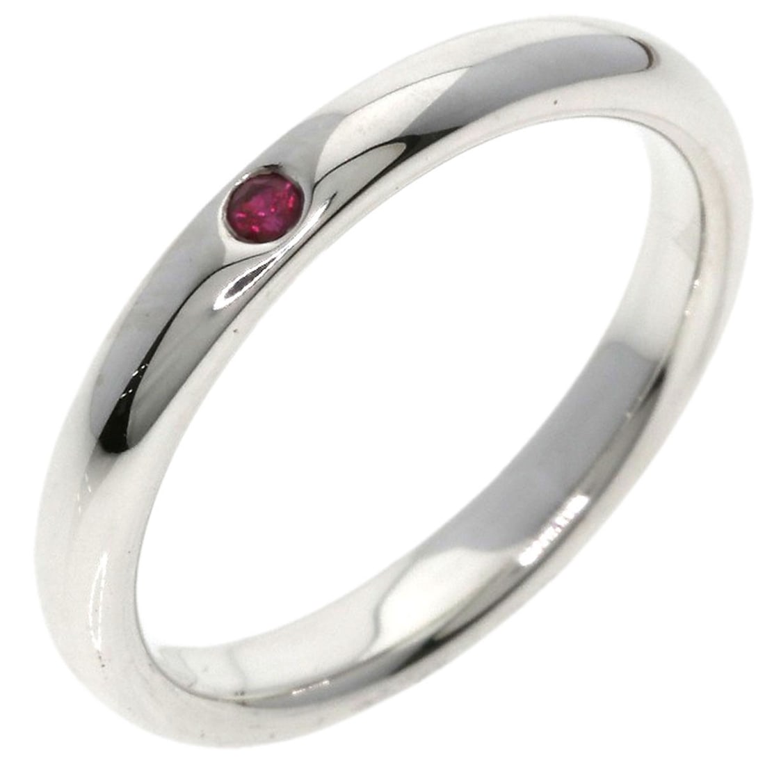 Ruby Ring Silver Stacking Band By Tiffany - 2