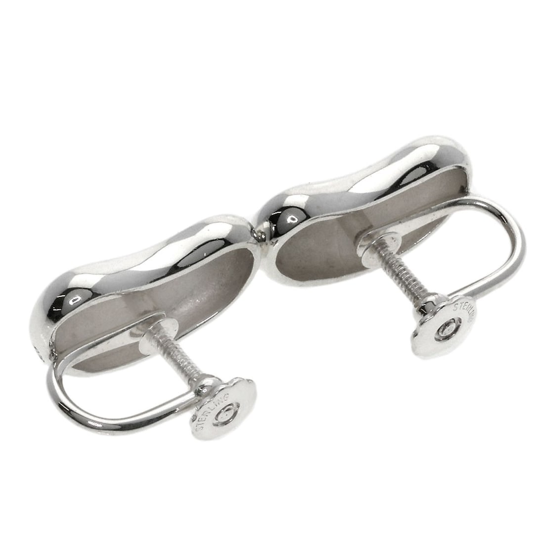 Silver Tiffany Bean Earring & Co - 2