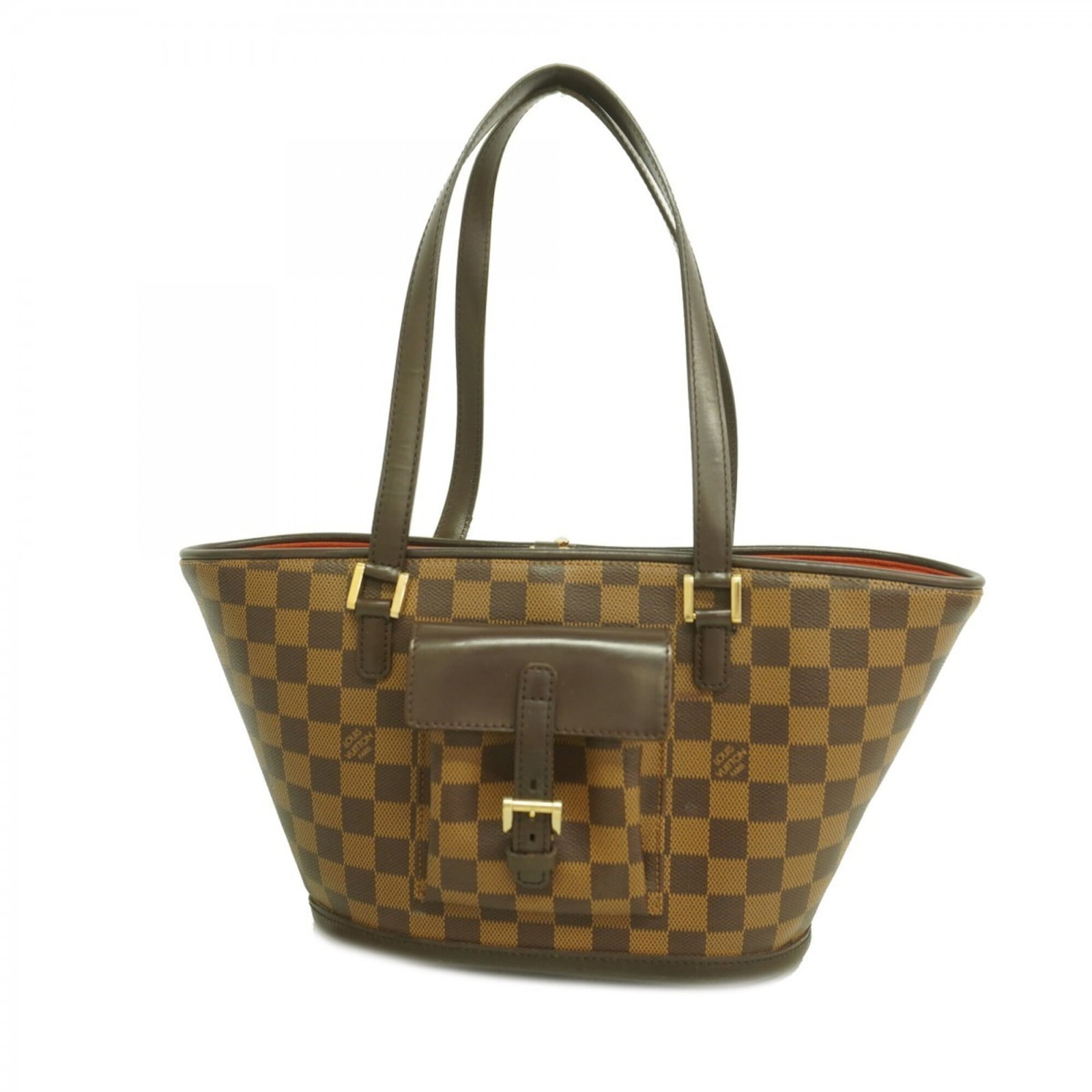 Shoulder Bag By Louis Vuitton: Shoulder Bag By Louis Vuitton The Louis Vuitton shoulder bag features a classic Ebene color and sleek design, with dimensions of 19.5cm x 22.5cm x 10.5cm. This stylish bag is made to the brand's signa