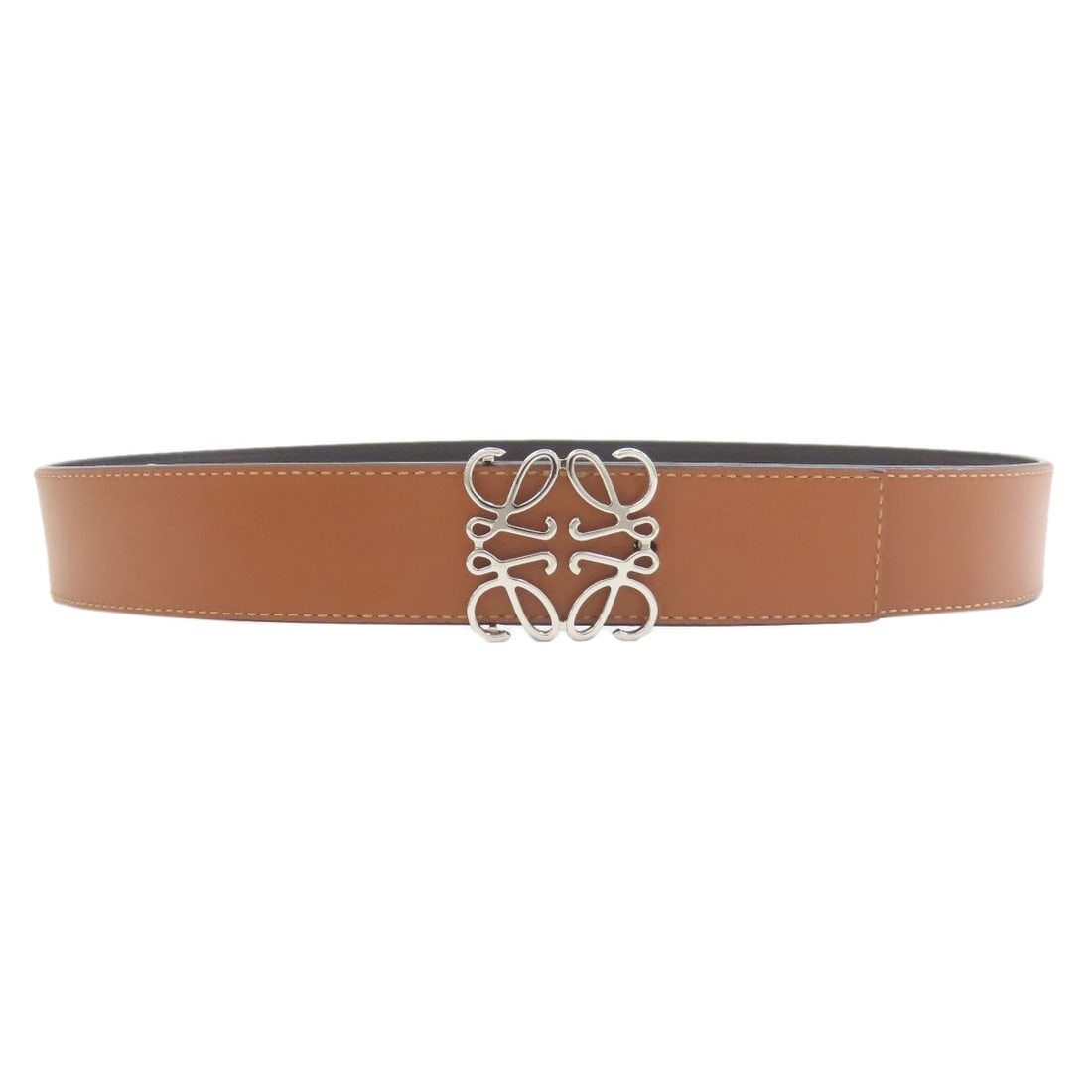 Leather Belt Anagram Loewe: Leather Belt Anagram Loewe Brown Leather Belt from LOEWE. This belt features brown leather and a signature, bearing the mark of the renowned fashion brand LOEWE. Made from high-quality leather, its cl