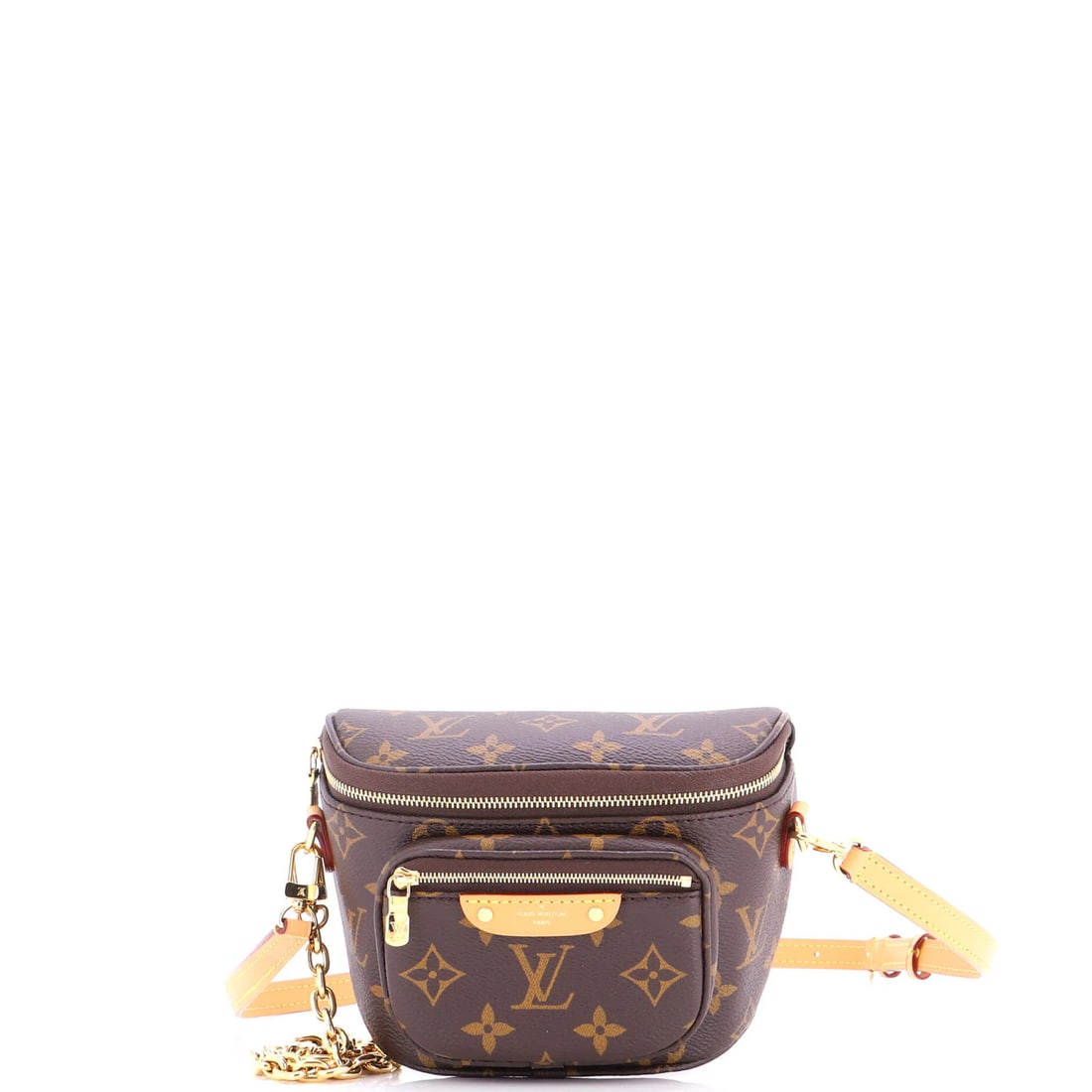 Louis Vuitton Bum Bag Monogram Canvas Mini: Louis Vuitton Bum Bag Monogram Canvas Mini Brown Louis Vuitton Bum Bag Monogram Canvas Mini in Great Condition. This mini bag features the iconic monogram canvas design, scuffed and worn from use, wit