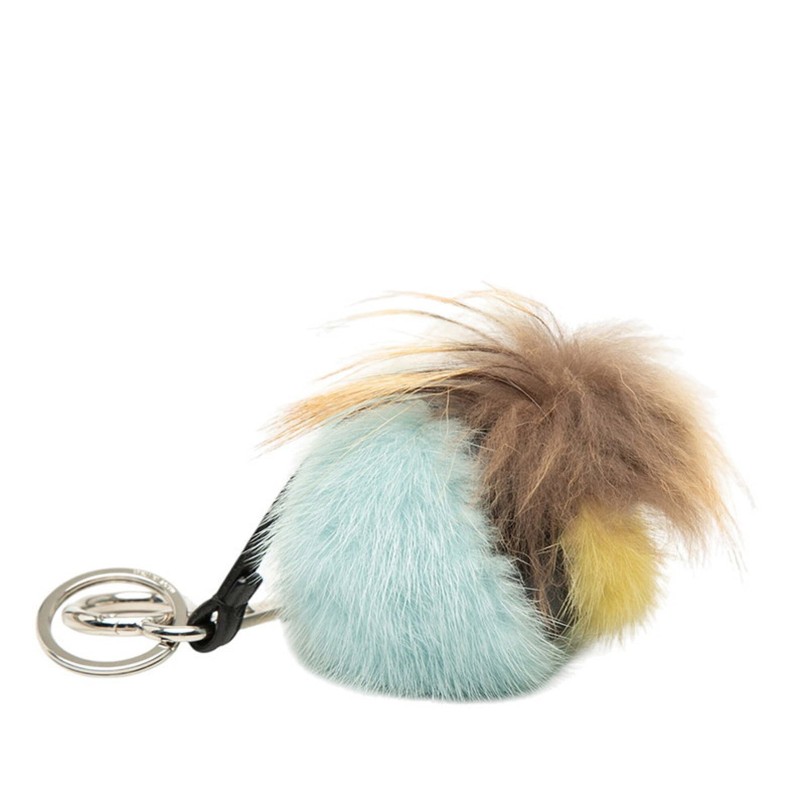 Fur leather keyring - 2
