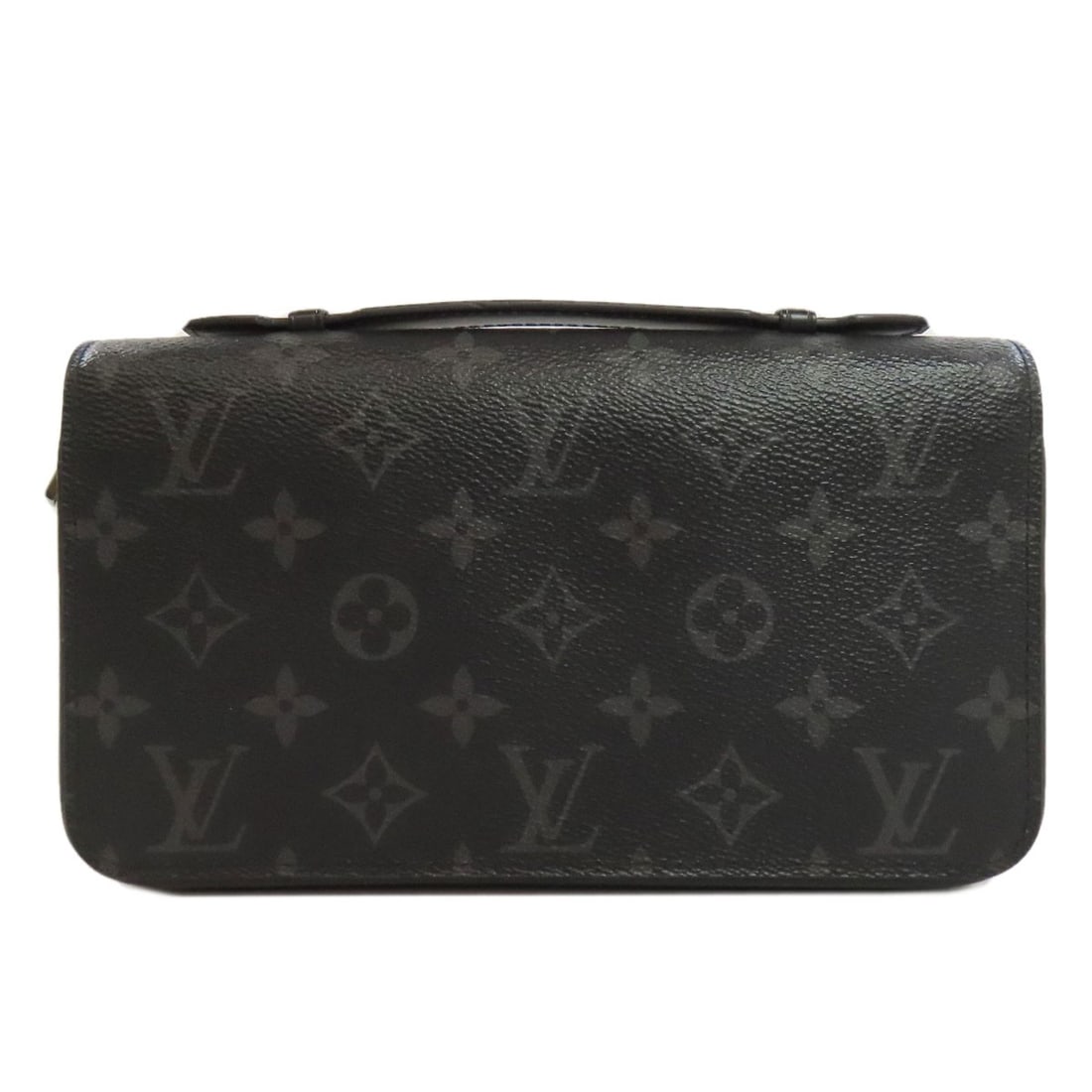 Business Bag Eclipse Monogram Vuitton Louis Xl Zippy M61698: Business Bag Eclipse Monogram Vuitton Louis Xl Zippy M61698 Black Monogram Eclipse Business Bag with Zippy Closure, LOUIS VUITTON M61698. This iconic bag features the signature Monogram Eclipse