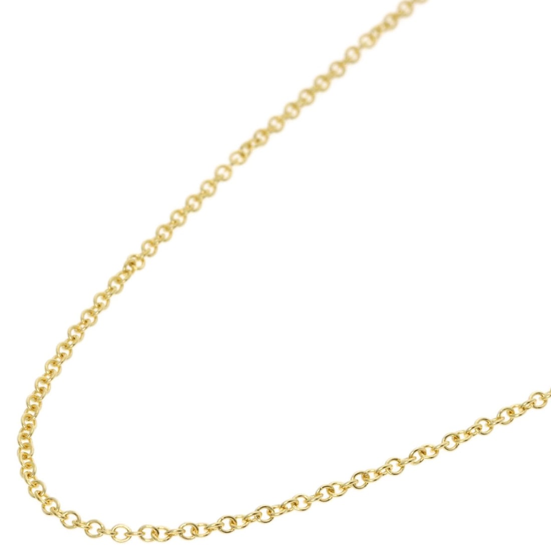 Tiffany&Co. Chain 17.7" Necklace K18 Yellow Gold: Tiffany&Co. Chain 17.7" Necklace K18 Yellow Gold Tiffany&Co.'s iconic chain necklace boasts an impressive 17.7-inch length, perfectly suited for making a statement. Crafted from high-quality K18 Yello