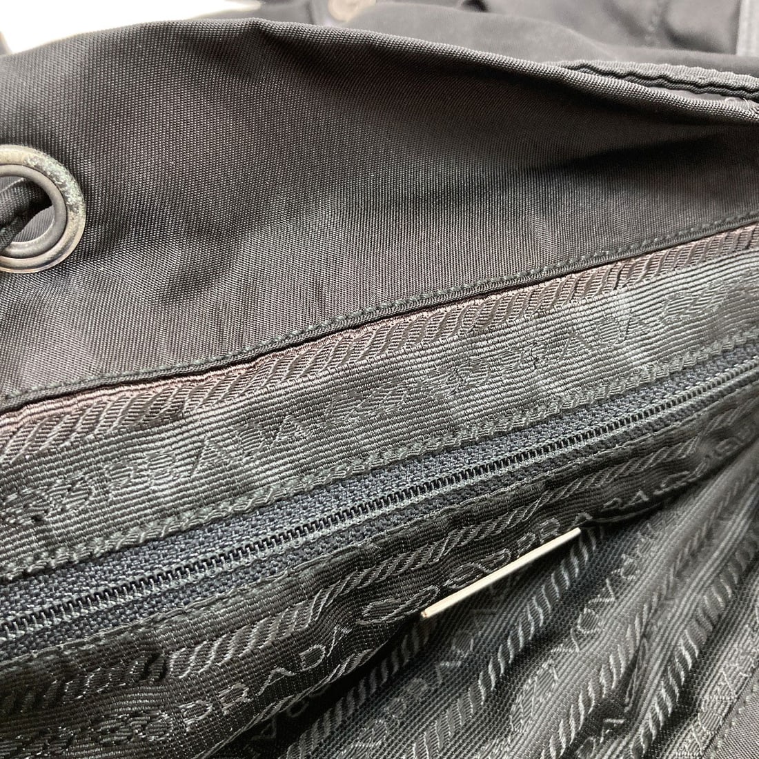 Prada Logo Nylon Hardware Backpack Daypack - 9
