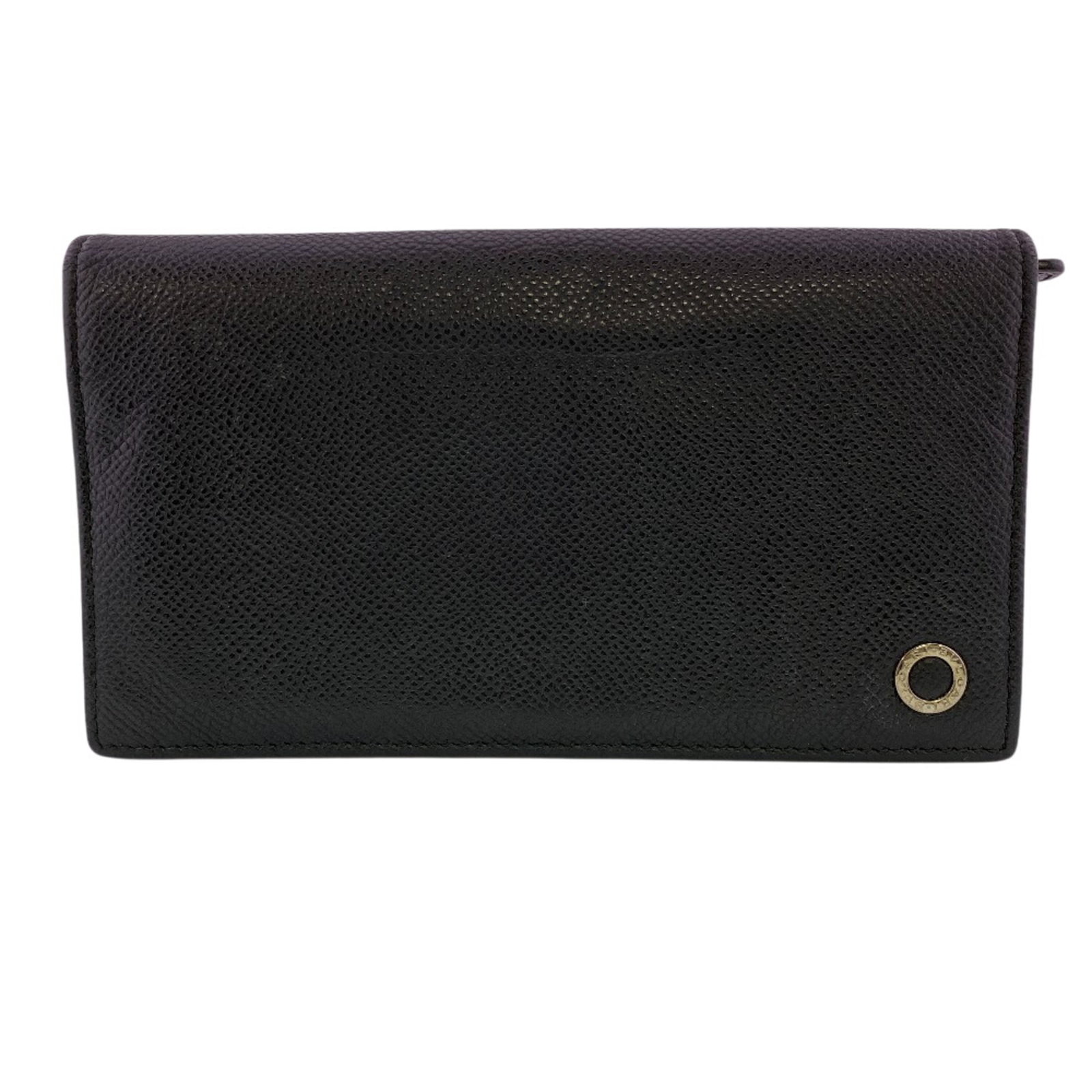 Bvlgari Long Wallet (Bi-Fold) Leather: Bvlgari Long Wallet (Bi-Fold) Leather Bvlgari's Long Wallet (Bi-Fold) Leather features a sleek black leather design, with a size of 10cm x 17.5cm / 3.93'' x 6.88''. This bi-fold wallet is made from hi