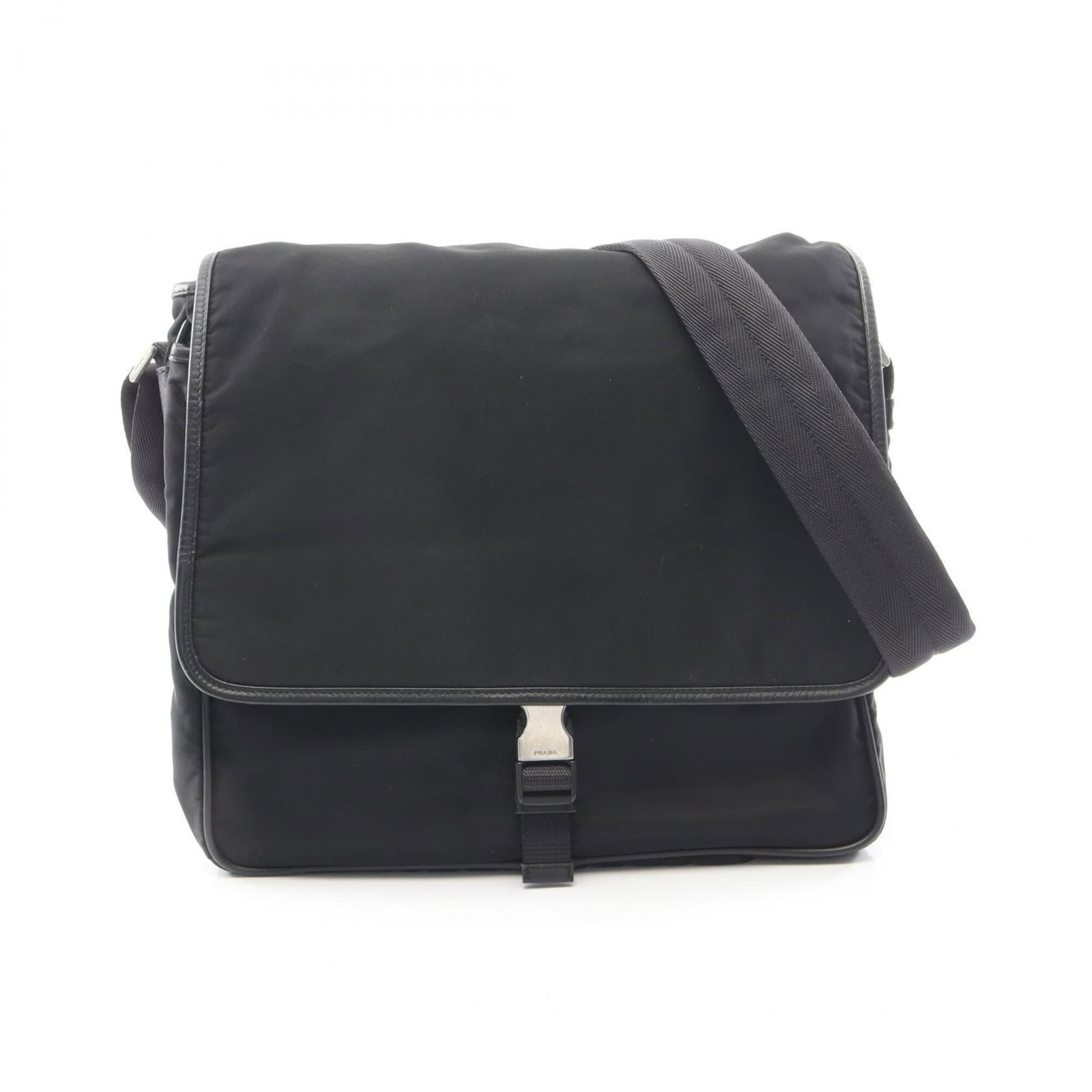 Triangle Saffiano Nylon Prada Handbag Shoulder Bag: Triangle Saffiano Nylon Prada Handbag Shoulder Bag Black Saffiano nylon triangle shoulder bag from Prada, measuring 30cm x 31cm x 4cm. This structured design showcases the iconic Saffiano material and