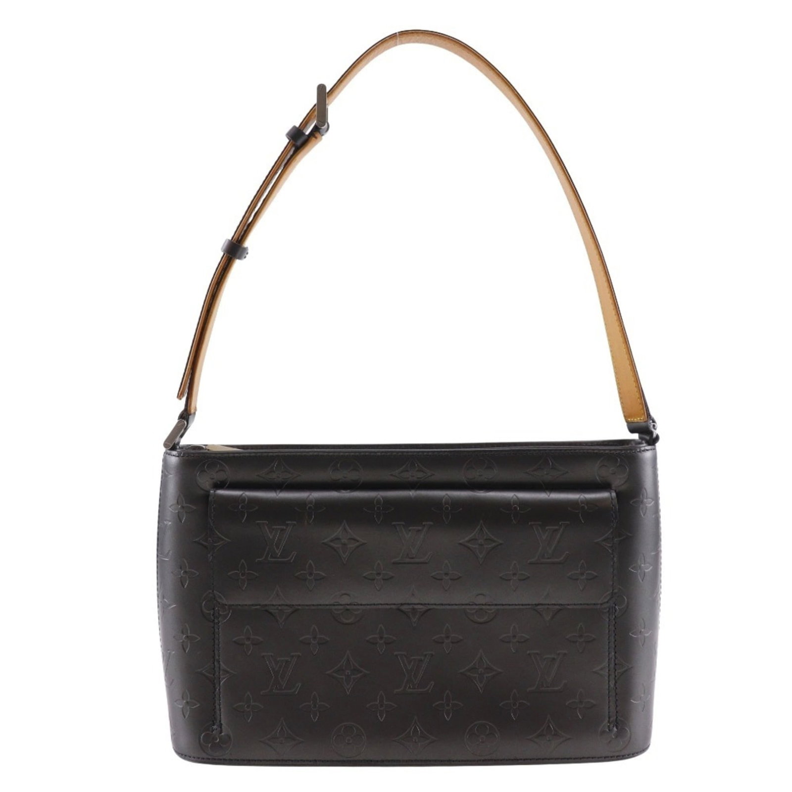 Shoulder bag monogram Louis Vuitton: Shoulder bag monogram Louis Vuitton Monogram Mat Louis Vuitton shoulder bag features the iconic design with a Noir color. Made from high-quality Monogram Mat material, this stylish bag has a zip closu