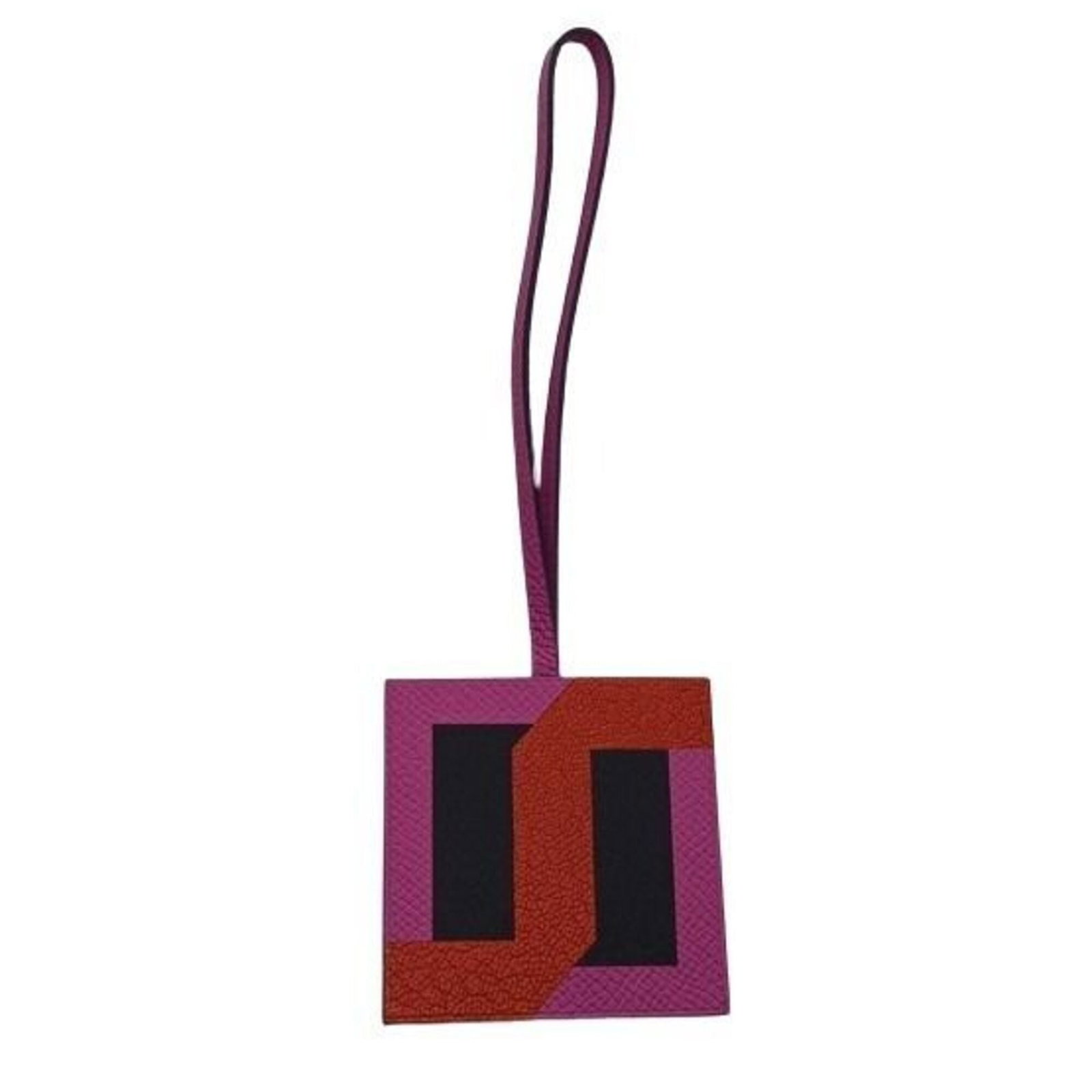 Key chain leather from Hermes: Key chain leather from Hermes This iconic key chain from Herm?s features rich, multi-colored leather craftsmanship. Made in France, it boasts a sleek design with precise dimensions that make it easy t