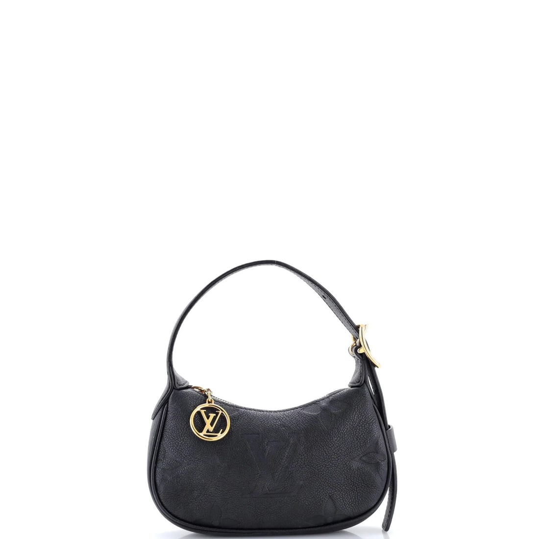 Monogram Empreinte Giant Louis Vuitton Moon Mini Shoulder Bag: Monogram Empreinte Giant Louis Vuitton Moon Mini Shoulder Bag The Monogram Empreinte Giant Mini Shoulder Bag from Louis Vuitton boasts a sleek, all-black design with the iconic giant monogram pattern.