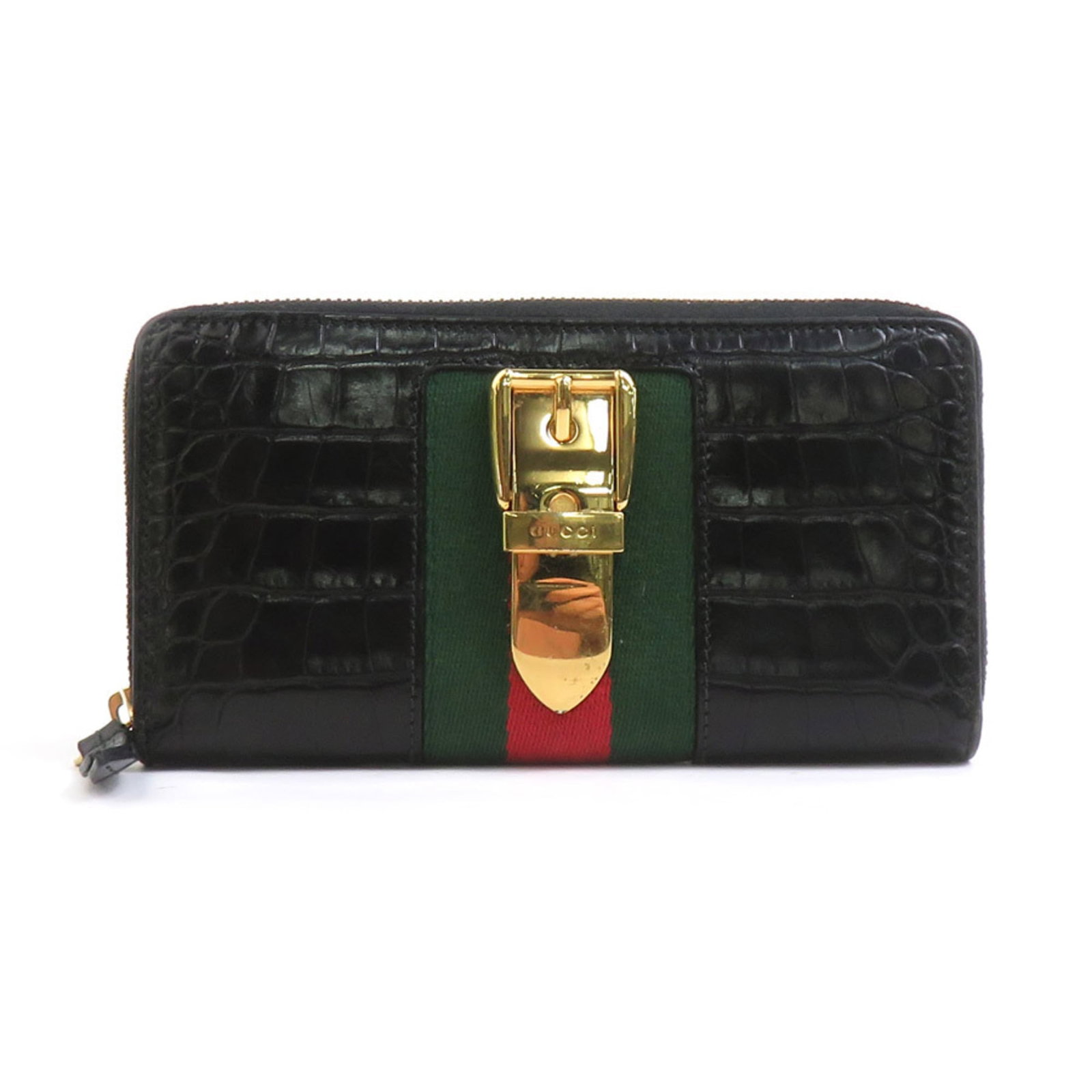 Long Bill Wallet Bi Fold Leather: Long Bill Wallet Bi Fold Leather Made from high-quality Italian leather, this Gucci Long Bill Wallet Bi Fold features a sleek black design. The wallet measures 10cm x 18.7cm x 2cm and comes with a dus