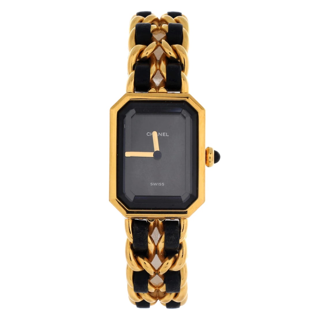 Chanel Premiere Rock Quartz Watch Plated Metal and Leather 20: Chanel Premiere Rock Quartz Watch Plated Metal and Leather 20 The Chanel Premiere Rock Quartz Watch features a sleek design with plated metal and leather accents. This stylish timepiece boasts a quart
