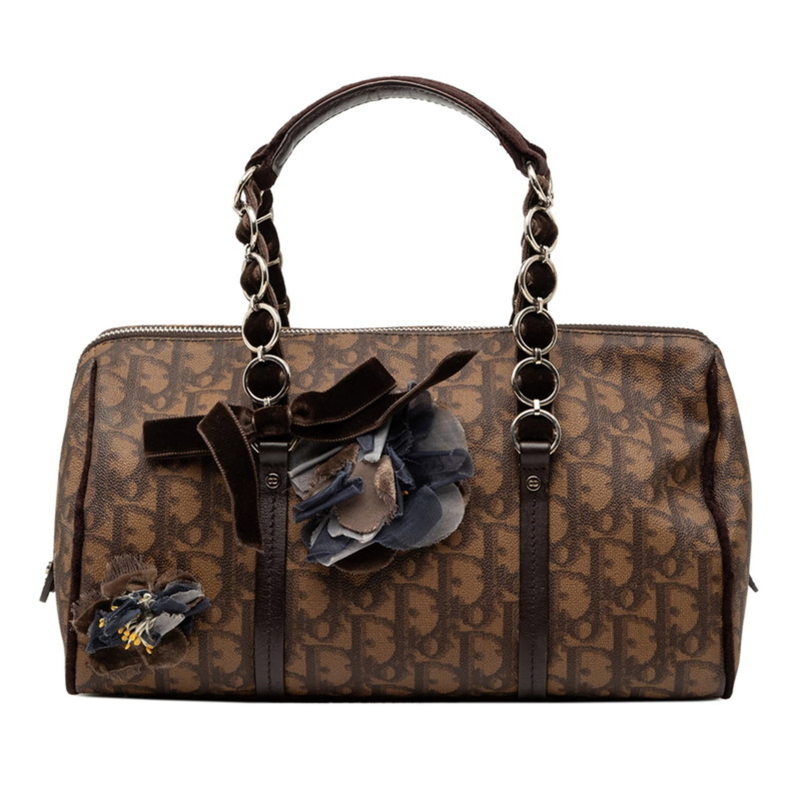 PVC Christian Dior Trotter Handbag: PVC Christian Dior Trotter Handbag The Christian Dior Trotter Handbag is made from high-quality PVC materials and features a distinctive brown color. Measuring 14.5cm x 28cm x 12cm, it has a unique si