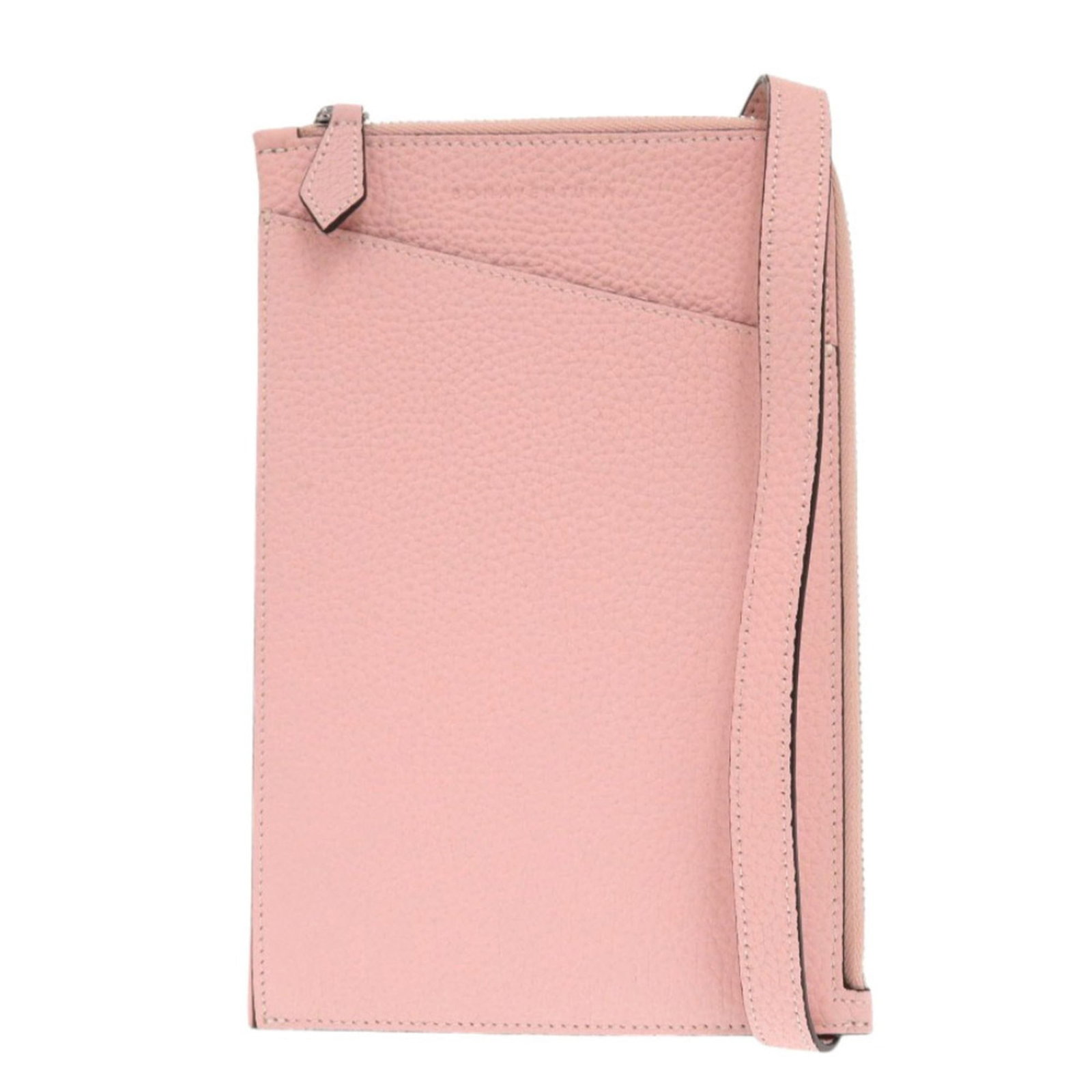 Shoulder Bag Leather of Bonaventura: Shoulder Bag Leather of Bonaventura The BonaVentura Riley shoulder bag boasts a striking pink leather exterior, complemented by silver hardware and a sleek zipper closure. This stylish accessory featu