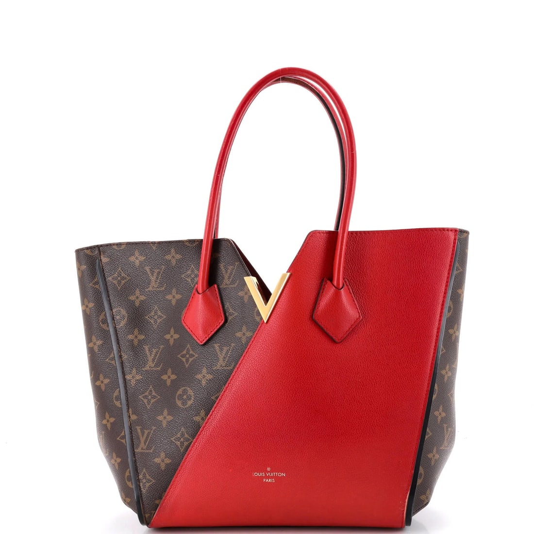 Louis Vuitton Kimono Handbag Monogram Canvas and Leather MM: Louis Vuitton Kimono Handbag Monogram Canvas and Leather MM The Louis Vuitton Kimono Handbag Monogram Canvas and Leather MM boasts a striking red exterior with monogram canvas and leather accents, add