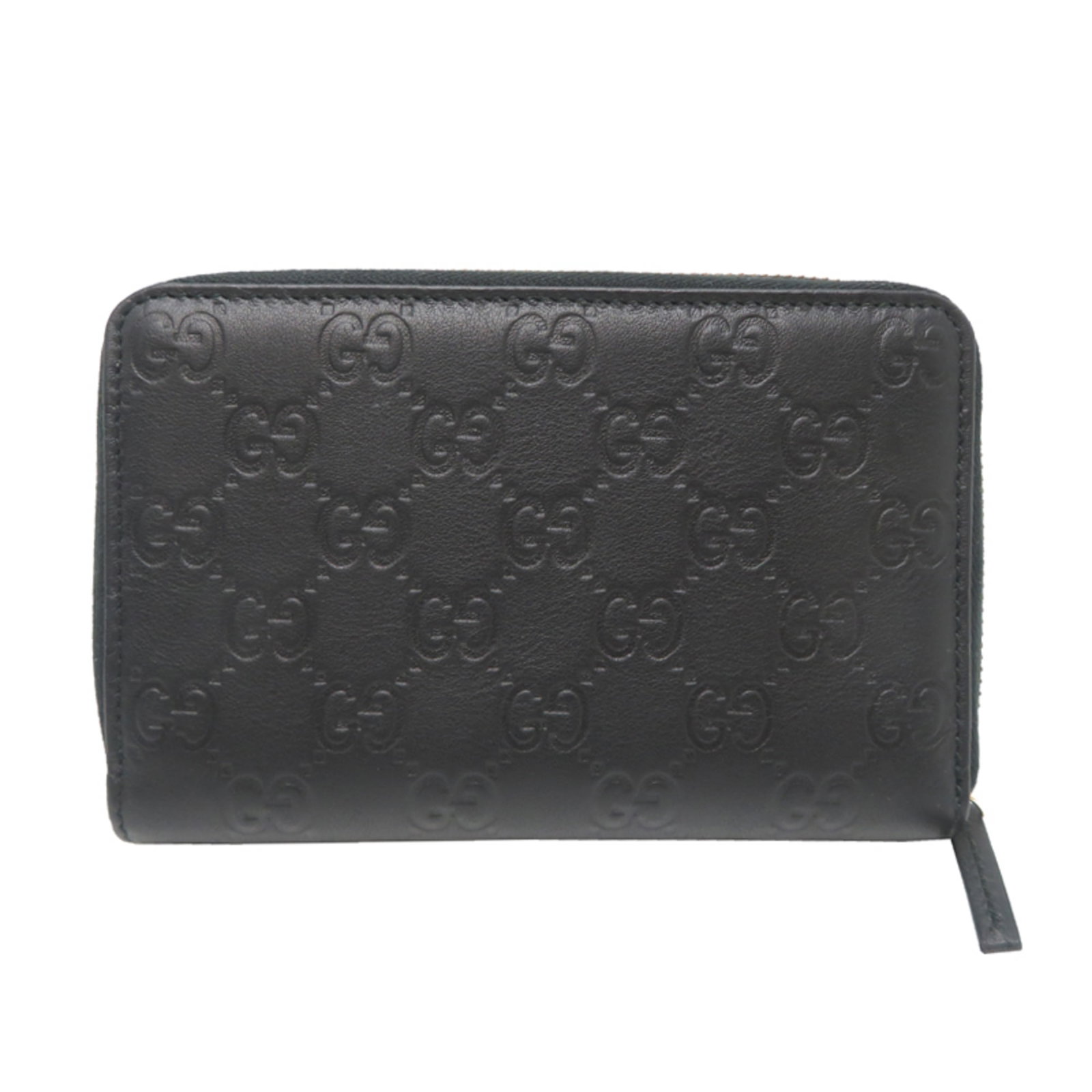 Gucci bi fold leather wallet: Gucci bi fold leather wallet Gucci's bi-fold leather wallet boasts sleek, sophisticated design with clean lines and classic style. Made from high-quality Italian leather, its black color exudes timele