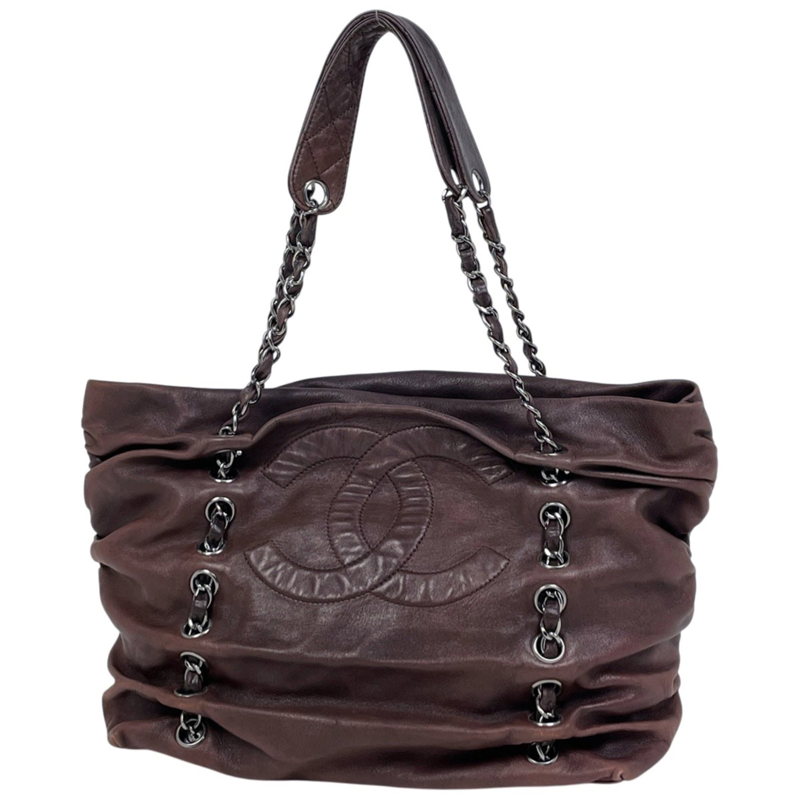 Shoulder bag tote leather bag Chanel (1 of 11)
