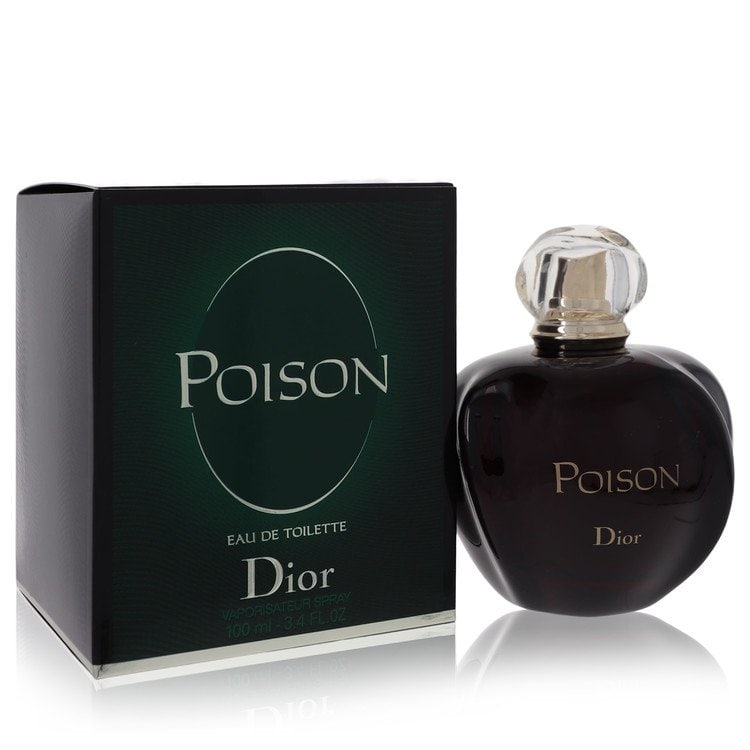 Poison by Christian Dior Eau De Toilette Spray 3.4 oz: Poison by Christian Dior Eau De Toilette Spray 3.4 oz Poison by Christian Dior Eau De Toilette Spray, launched in 1985, is a luxurious, oriental, floral fragrance featuring a blend of amber, honey,