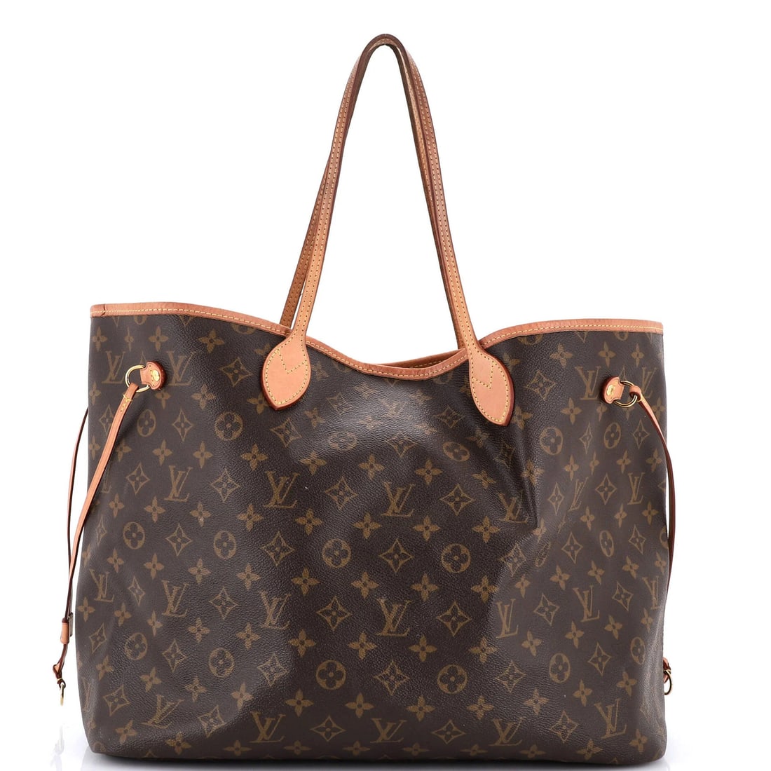 Louis Vuitton Canvas Monogram Neverfull GM Tote NM: Louis Vuitton Canvas Monogram Neverfull GM Tote NM Canvas Monogram Neverfull GM Tote in Brown. This Louis Vuitton tote features the iconic monogram canvas design, with brown exterior and neutral inter