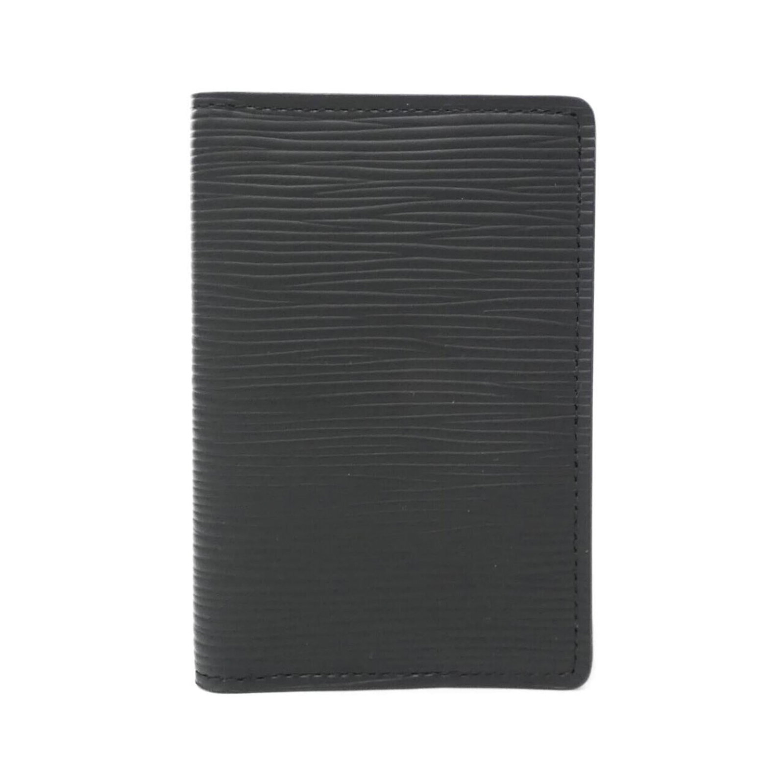 Louis Vuitton Card Case Leather: Louis Vuitton Card Case Leather The Louis Vuitton Card Case Leather features sleek, all-black calfskin construction with precise measurements at 11cm x 7cm x 1cm. Made from high-quality leather, this