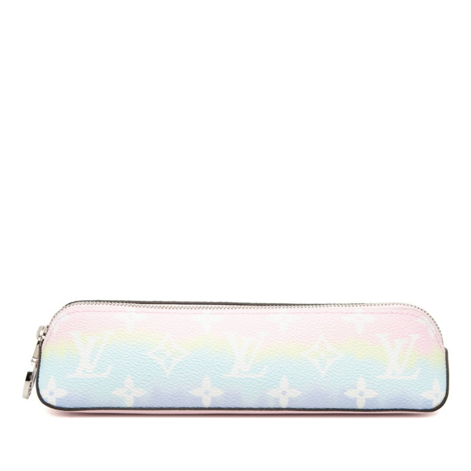 Leather pen bag pvc vuitton Louis: Leather pen bag pvc vuitton Louis Leather pen bag with PVC Vuitton Louis design, measuring 5.5cm x 21.5cm x 5.5cm in size, features a multi-color pattern and durable materials. The bag's unique blend 