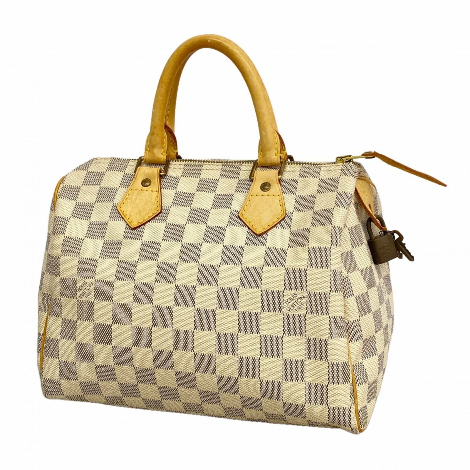 Louis Vuitton Handbag: Louis Vuitton Handbag White Louis Vuitton handbag with dimensions 19cm x 25cm x 14cm. This classic style features the iconic monogram pattern and a sleek design that exudes timeless elegance. A versat