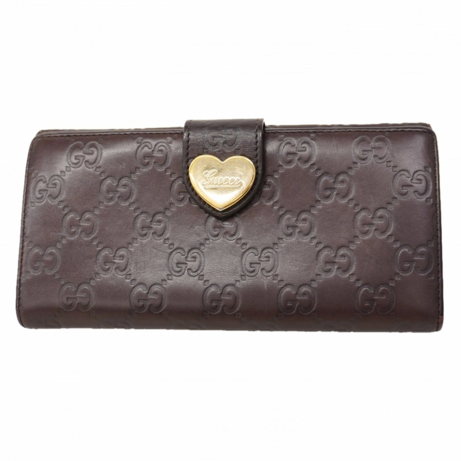 Leather Bi Fold Wallet Gucci: Leather Bi Fold Wallet Gucci Brown Leather Bi Fold Wallet from Gucci, measuring 9.5cm x 19cm x 2.5cm, features a classic design with long wallet functionality. Made from high-quality leather, this bi-