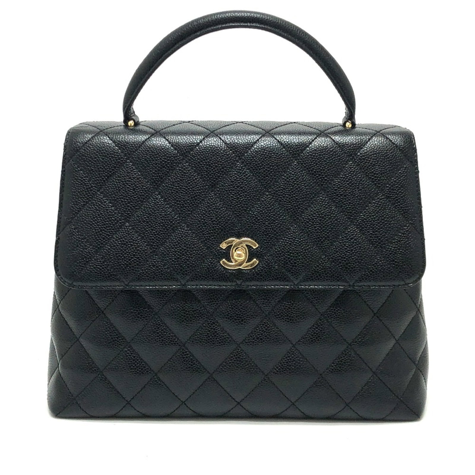 Chanel Handbag leather: Chanel Handbag leather Black Chanel handbag leather, measuring 23.5cm x30cm x11cm (9.3 x11.8 x4.3 inches) in size, features a signature on the base and is made from high-quality leather. The bag's dim