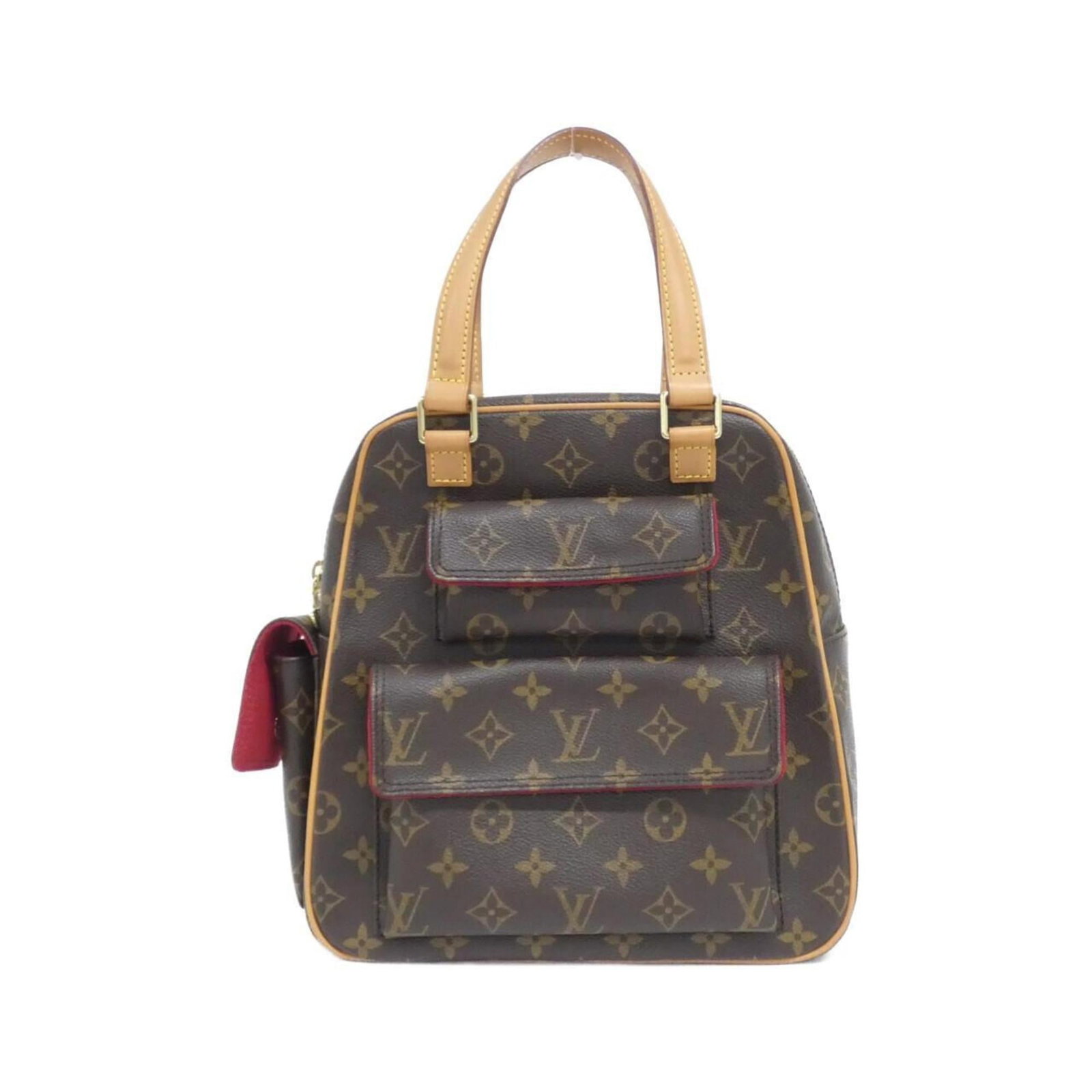 Coated canvas handbag louis vuitton: Coated canvas handbag louis vuitton Coated canvas handbag with gold hardware, featuring a classic design and durable construction. This Louis Vuitton MPN M51161 handbag comes with a dust bag for added