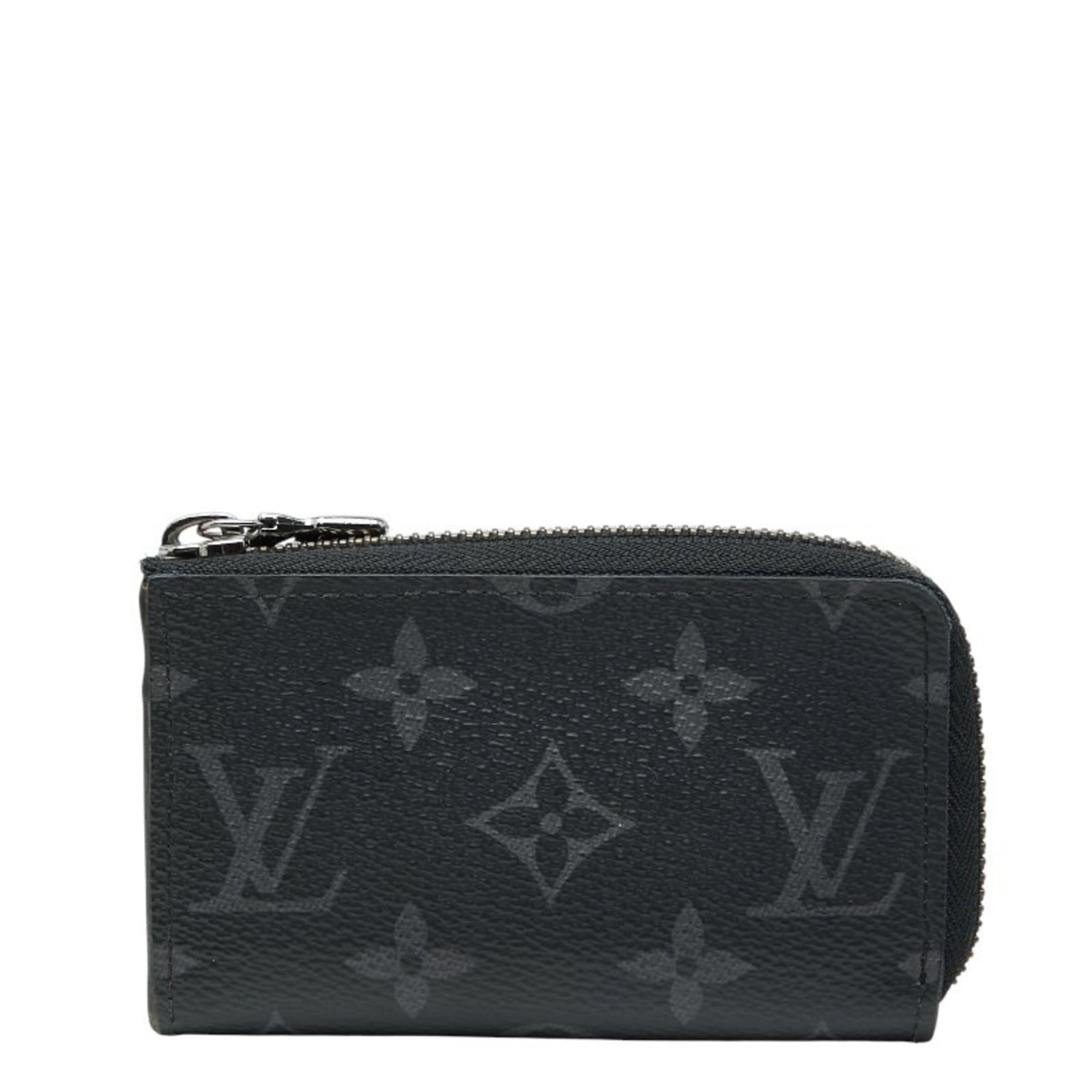 Monogram Eclipse Louis Vuitton Pouch: Monogram Eclipse Louis Vuitton Pouch Monogram Eclipse Louis Vuitton Pouch in Black. This sleek, compact pouch features the iconic Monogram Eclipse pattern and measures 7cm x 11.5cm x 2cm. Made from hi
