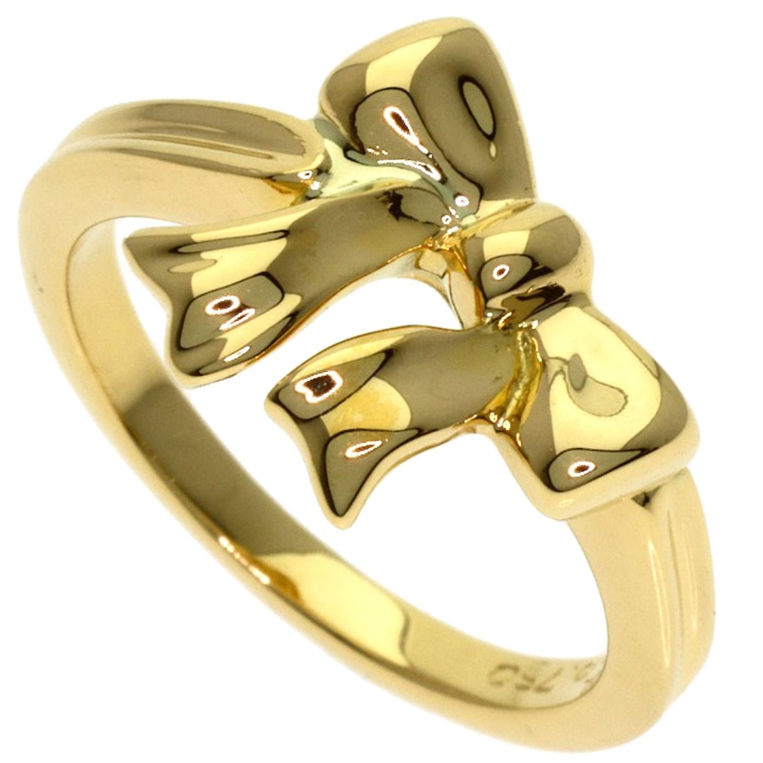 K18 Yellow Gold Tiffany & Co Ribbon: K18 Yellow Gold Tiffany & Co Ribbon Item Specifics: Brand: TIFFANY&Co. Style: Ring Material: K18 Yellow Gold Color: Gold Metal: Gold Ring Size: 4.75(US) Main Stone: No stone Type: Ring Exterior Color: