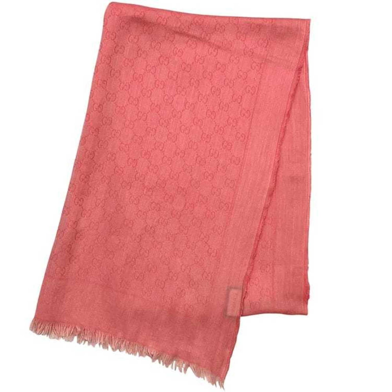 Cotton Stole Gucci: Cotton Stole Gucci Cotton Stole from Gucci, featuring a vibrant pink color and made from high-quality cotton material. Measuring 1.88m x 58cm in length and width, this stole is a stylish accessory for