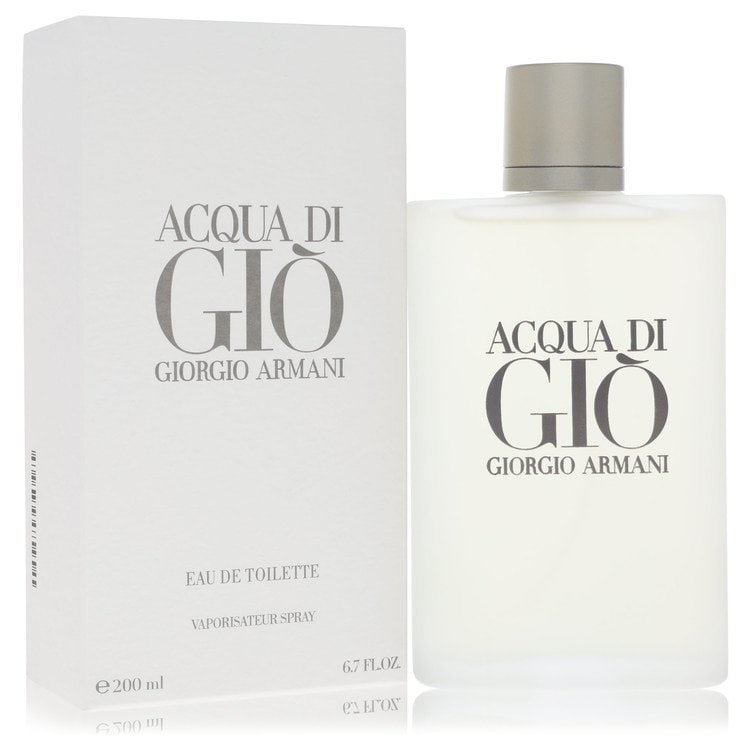 Acqua Di Gio by Giorgio Armani Eau De Toilette Spray 6.7 oz: Acqua Di Gio by Giorgio Armani Eau De Toilette Spray 6.7 oz Acqua Di Gio by Giorgio Armani Eau De Toilette Spray 6.7 oz - A classic men's fragrance from 1996, featuring a fresh and aquatic-citrus