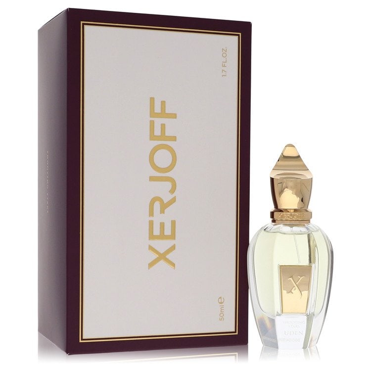 Uden by Xerjoff Eau De Parfum Spray 1.7 oz: Uden by Xerjoff Eau De Parfum Spray 1.7 oz Uden by Xerjoff Eau De Parfum Spray offers a unique blend of tropical citrus and woody floral accords, with tantalizing undertones of vanilla and rum. The sc