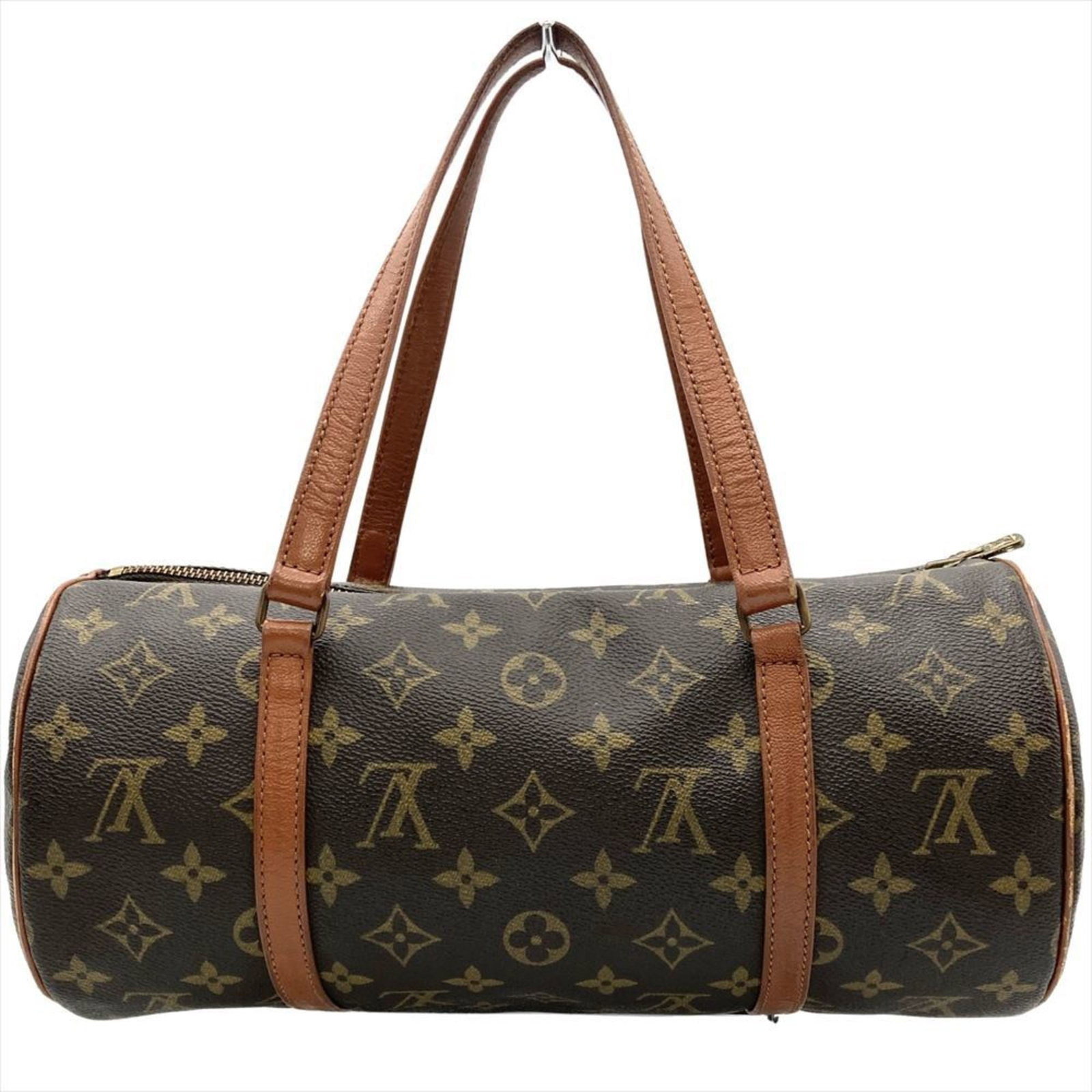 Vuitton Handbag Monogram Louis: Vuitton Handbag Monogram Louis Monogrammed luxury at its finest, this Louis Vuitton handbag boasts the iconic Monogram pattern in rich brown hues and gleaming gold hardware. The spacious interior feat