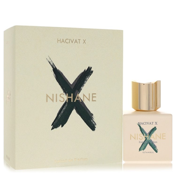 Hacivat X by Nishane Extrait De Parfum Spray 3.38 oz: Hacivat X by Nishane Extrait De Parfum Spray 3.38 oz Nishane Extrait De Parfum Spray Hacivat X is a men's cologne available in a 3.38 oz size, offering a fragrance experience that showcases its unique